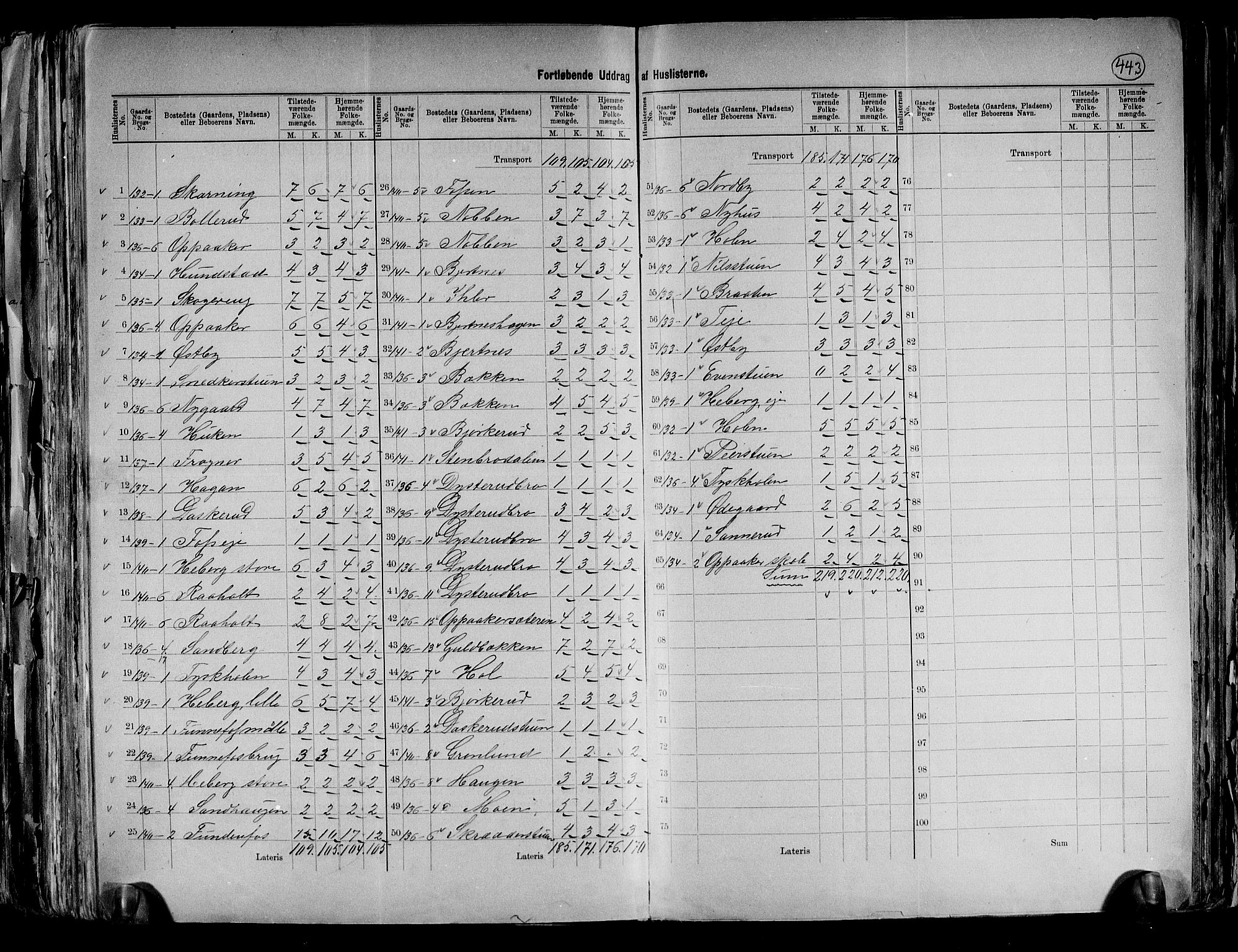 RA, 1891 census for 0236 Nes, 1891, p. 21