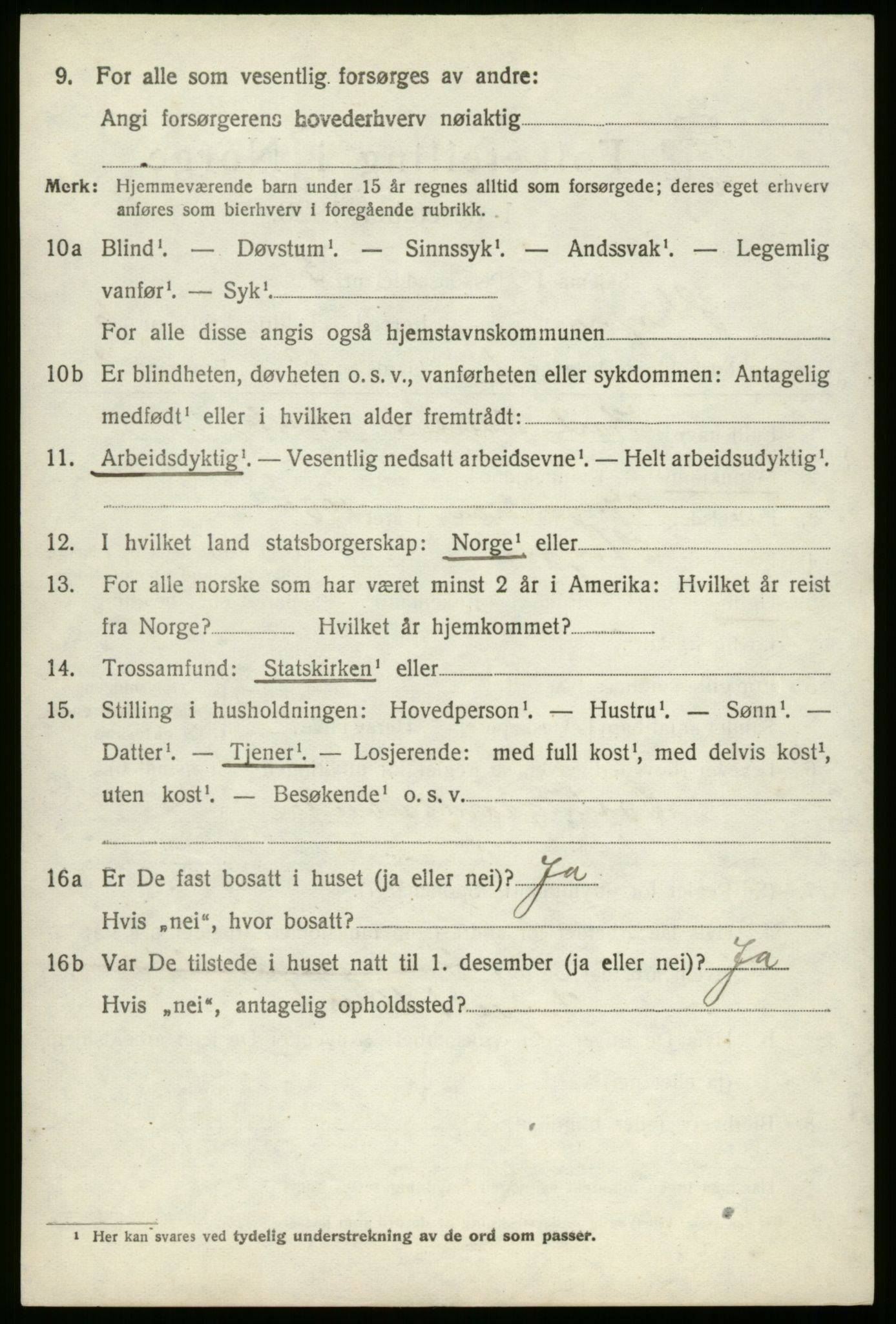 SAB, 1920 census for Stryn, 1920, p. 2623