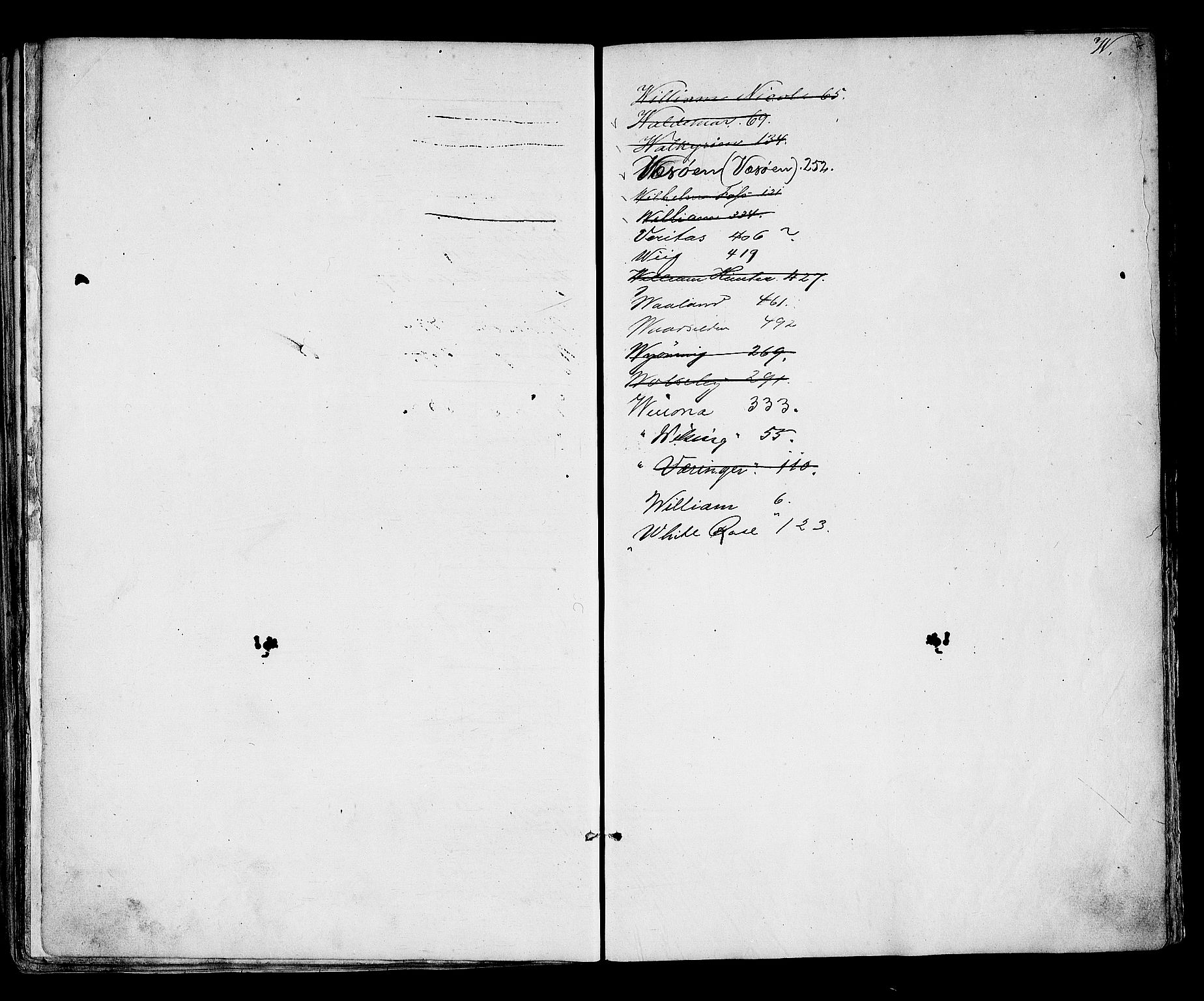 Arendal tollsted, SAK/1351-0003/H/Ha/L0642: Protokoll over utleverte nasjonalitetsbevis, 1864-1874, p. 458