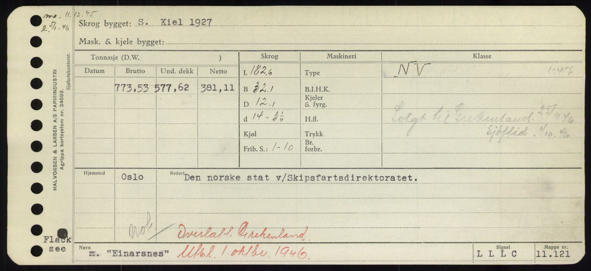 Sjøfartsdirektoratet med forløpere, Skipsmålingen, RA/S-1627/H/Hd/L0009: Fartøy, E, p. 183