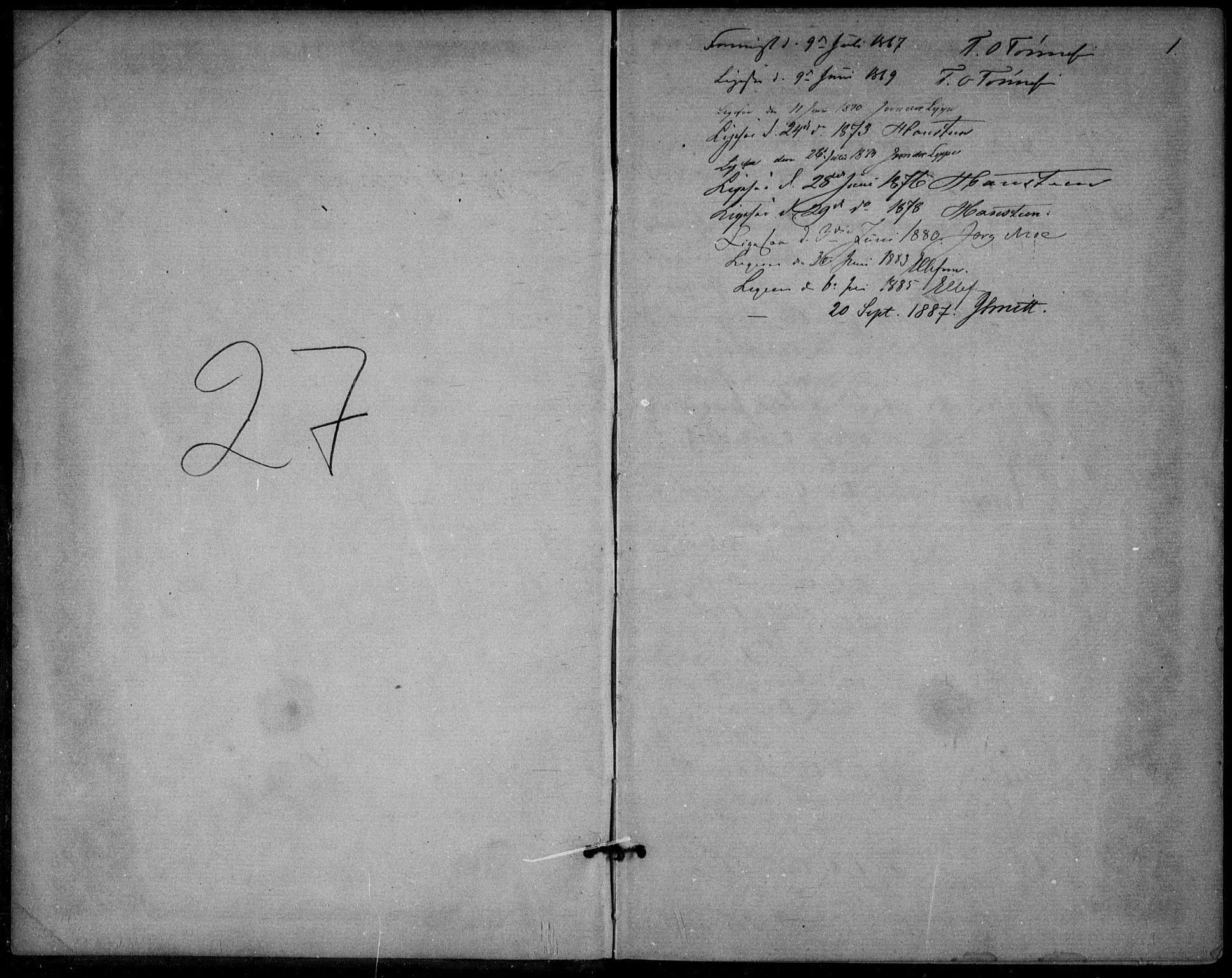 Bjelland sokneprestkontor, AV/SAK-1111-0005/F/Fa/Fac/L0002: Parish register (official) no. A 2, 1866-1887, p. 1