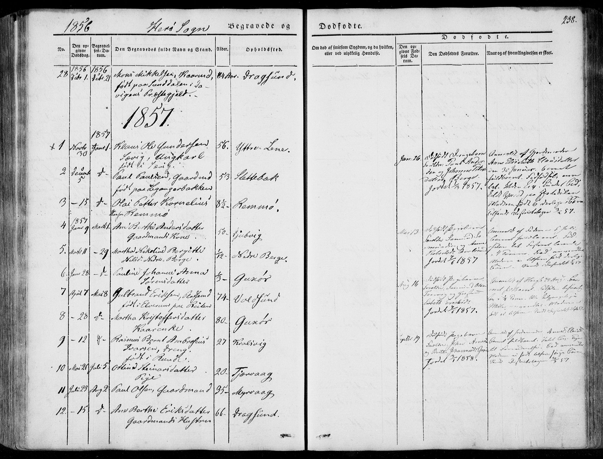 Ministerialprotokoller, klokkerbøker og fødselsregistre - Møre og Romsdal, AV/SAT-A-1454/507/L0070: Parish register (official) no. 507A05, 1842-1873, p. 238