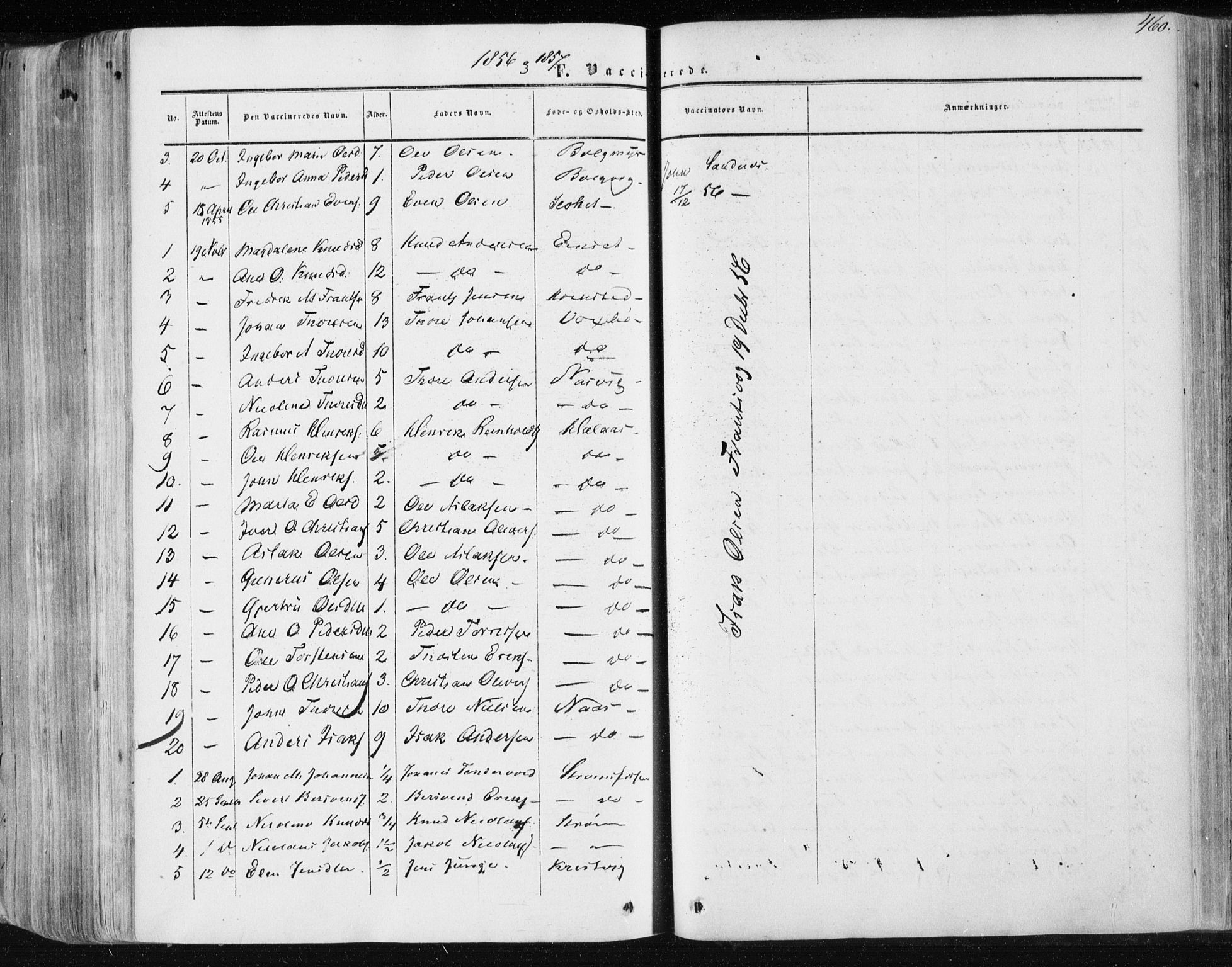 Ministerialprotokoller, klokkerbøker og fødselsregistre - Møre og Romsdal, SAT/A-1454/568/L0804: Parish register (official) no. 568A11, 1854-1868, p. 460