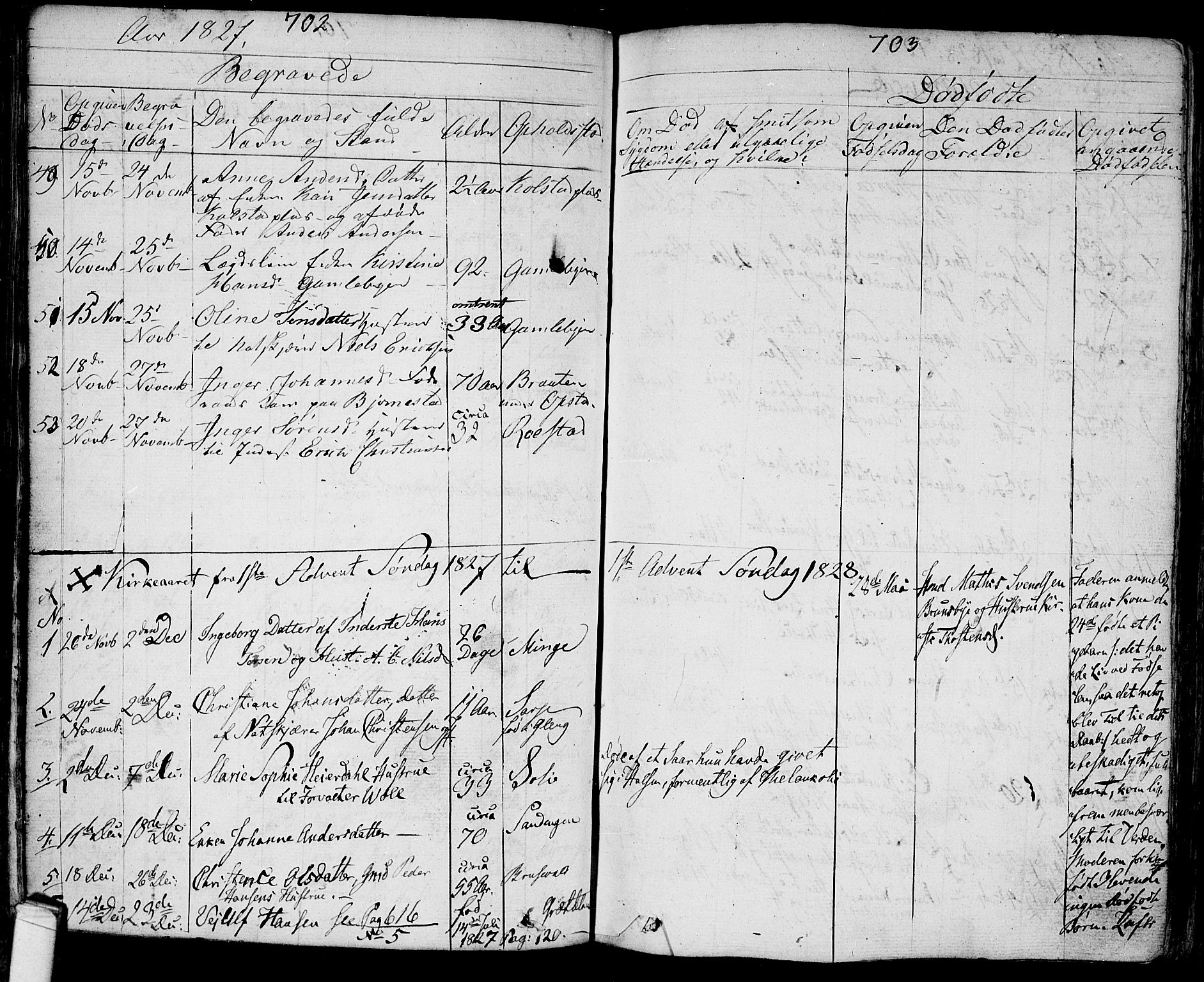 Tune prestekontor Kirkebøker, SAO/A-2007/F/Fa/L0006: Parish register (official) no. 6, 1823-1831, p. 702-703