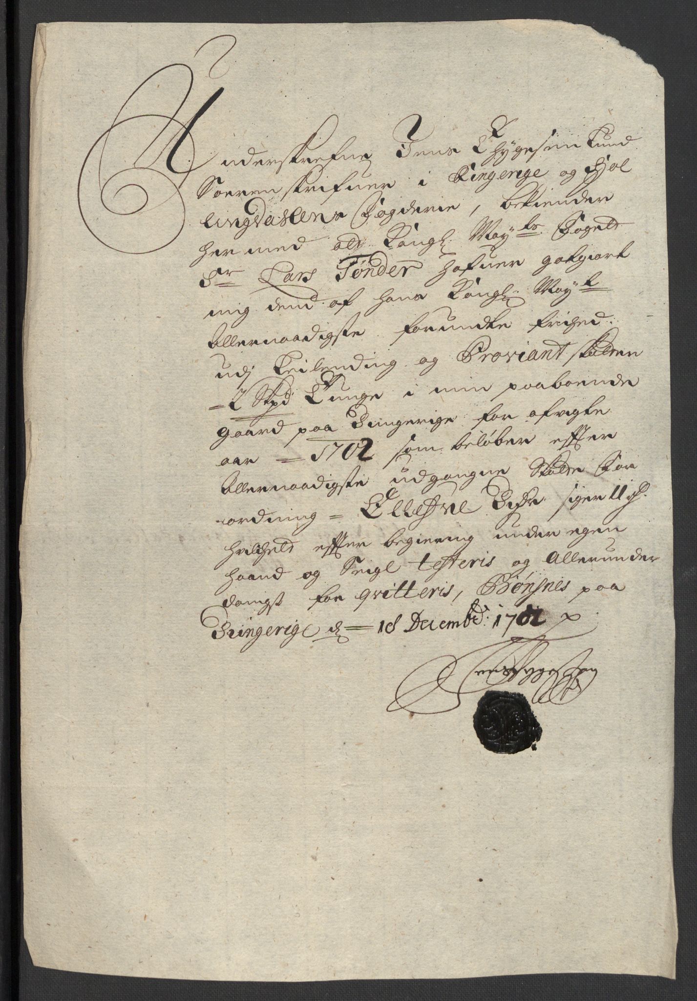 Rentekammeret inntil 1814, Reviderte regnskaper, Fogderegnskap, RA/EA-4092/R22/L1459: Fogderegnskap Ringerike, Hallingdal og Buskerud, 1702, p. 270
