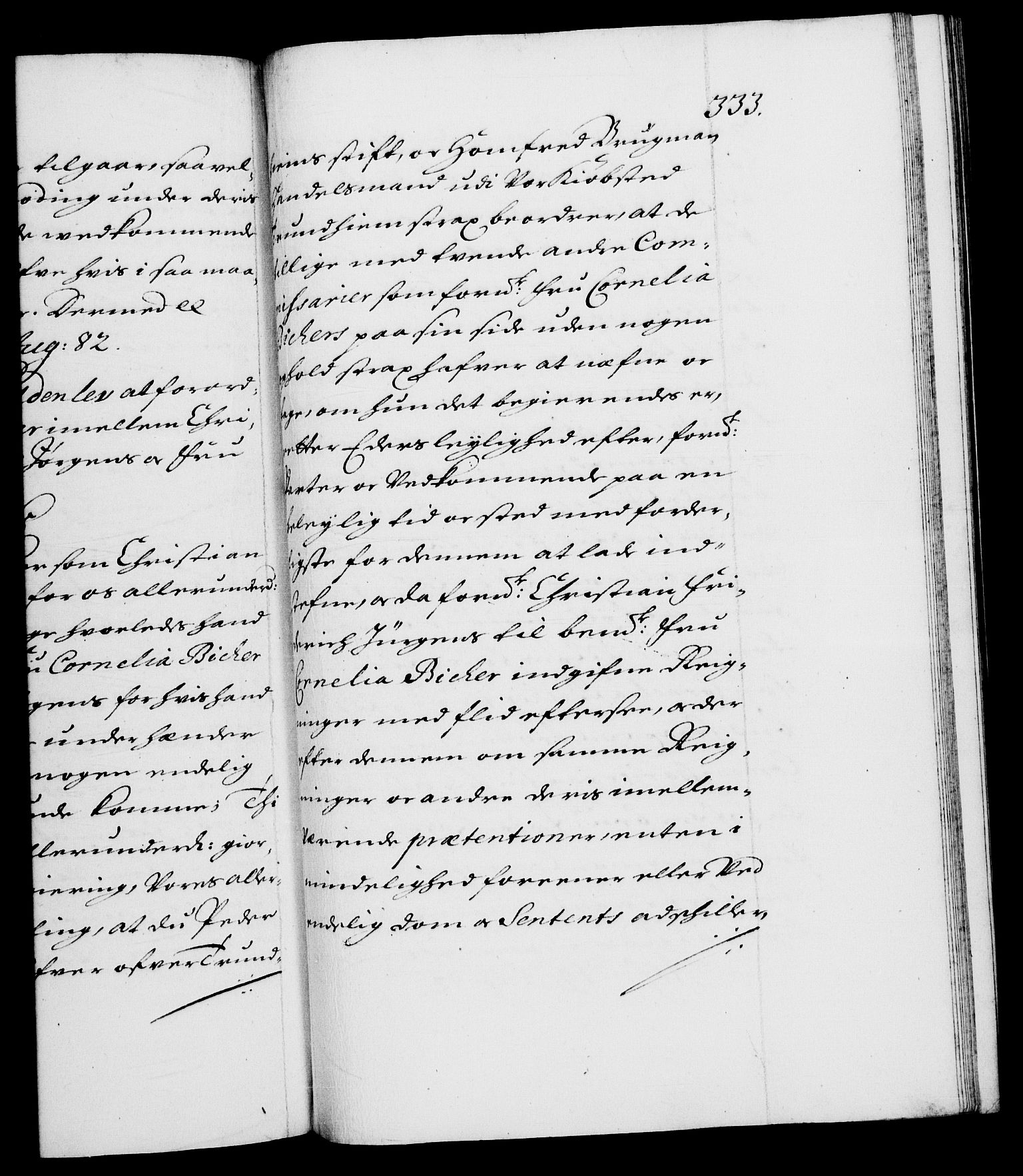 Danske Kanselli 1572-1799, AV/RA-EA-3023/F/Fc/Fca/Fcab/L0012: Norske tegnelser (mikrofilm), 1670-1683, p. 333a