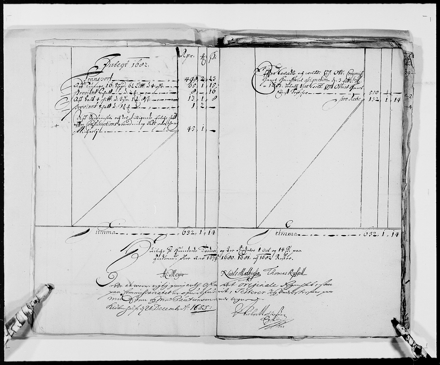 Rentekammeret inntil 1814, Reviderte regnskaper, Byregnskaper, AV/RA-EA-4066/R/Rg/L0140: [G1] Kontribusjonsregnskap, 1679-1692, p. 10