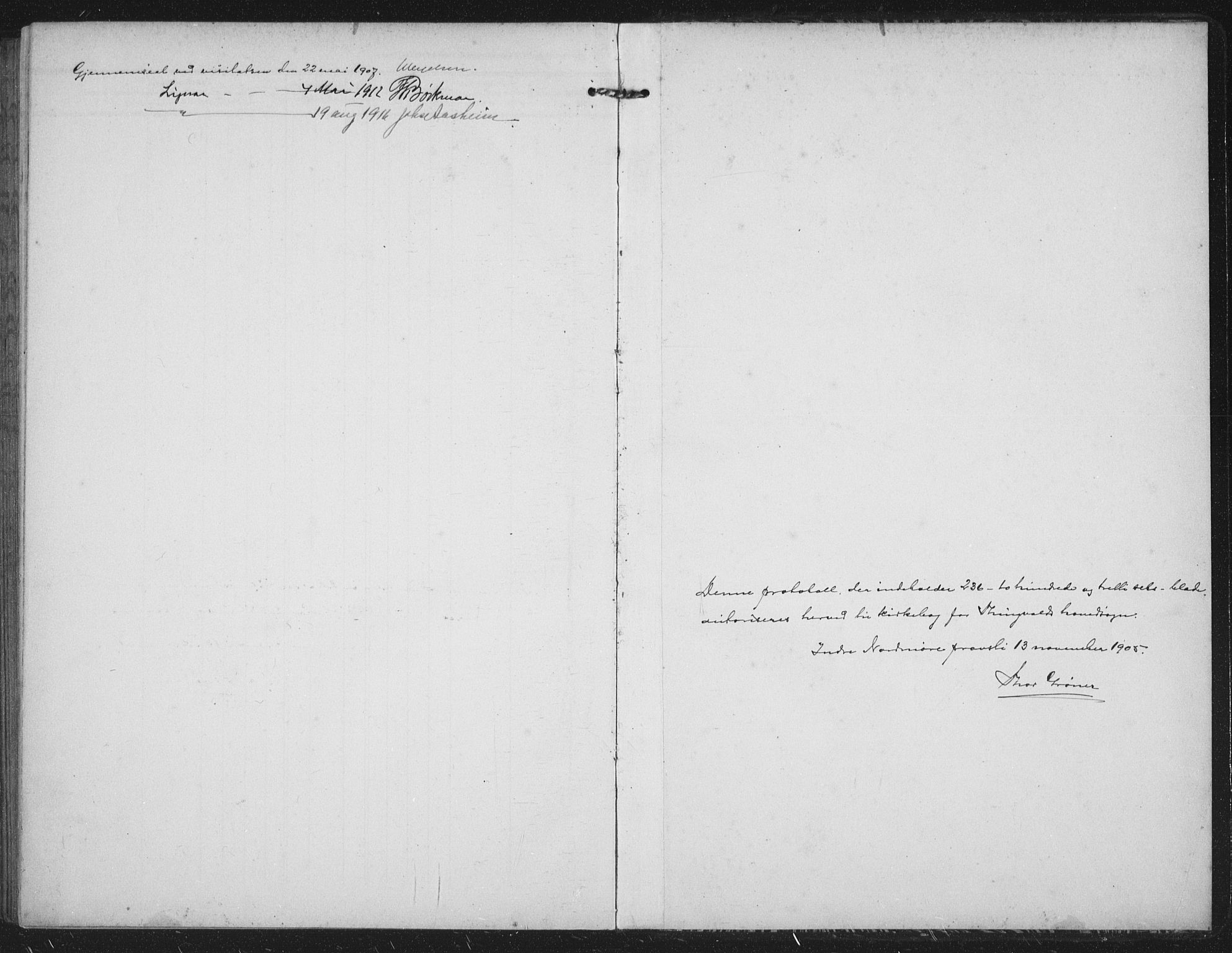 Ministerialprotokoller, klokkerbøker og fødselsregistre - Møre og Romsdal, SAT/A-1454/586/L0989: Parish register (official) no. 586A15, 1906-1915