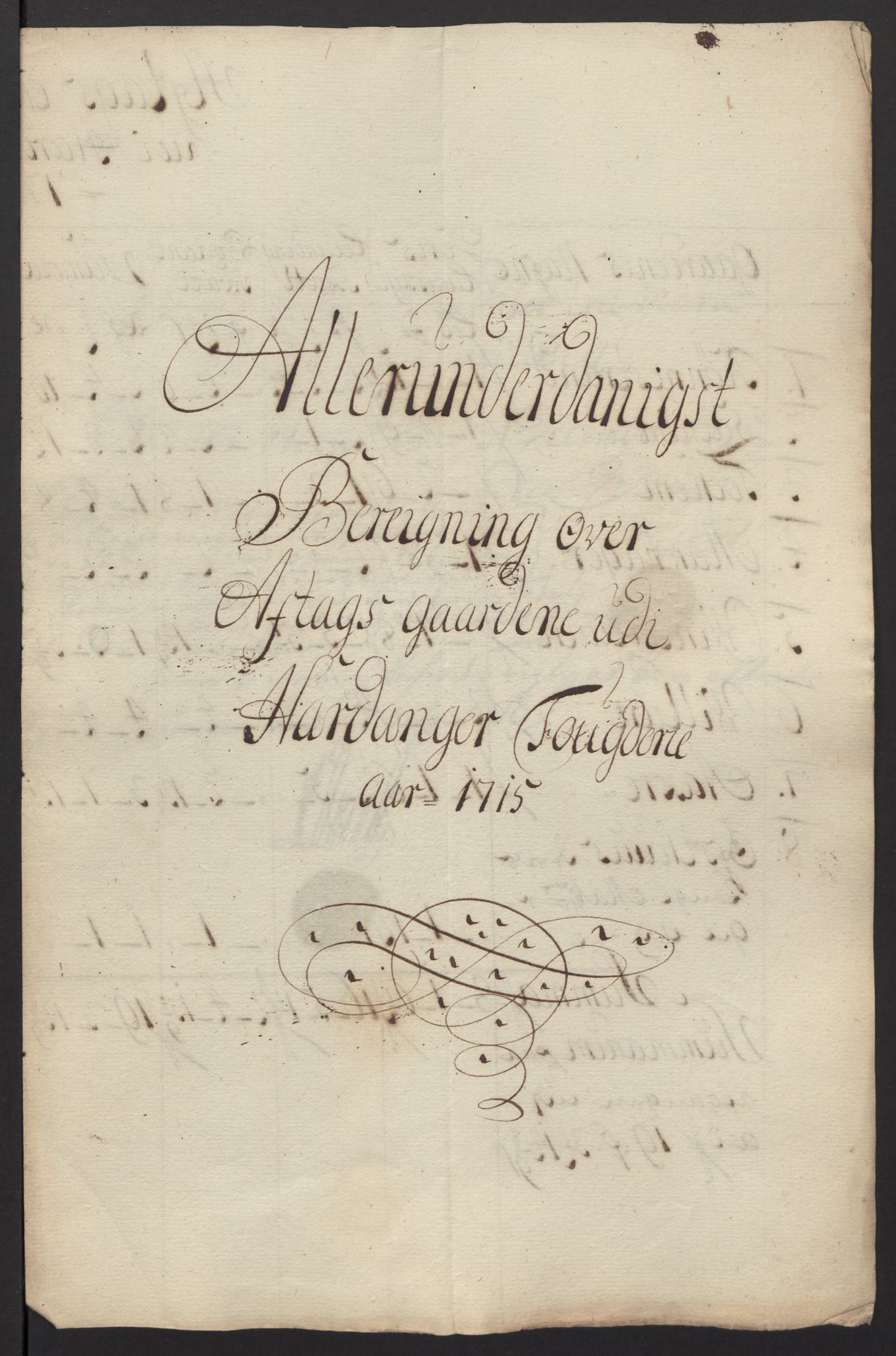 Rentekammeret inntil 1814, Reviderte regnskaper, Fogderegnskap, RA/EA-4092/R48/L2991: Fogderegnskap Sunnhordland og Hardanger, 1715, p. 501