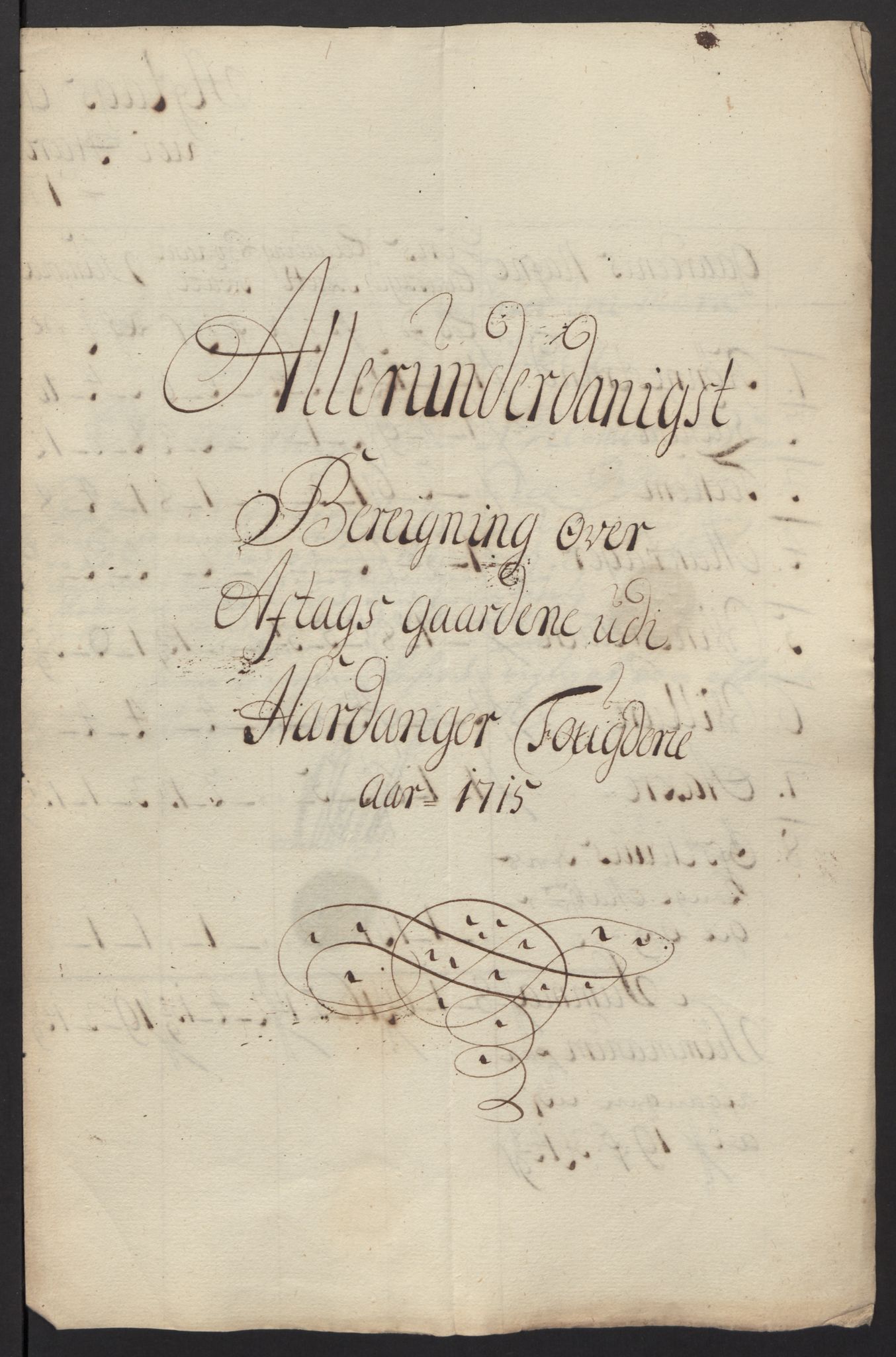 Rentekammeret inntil 1814, Reviderte regnskaper, Fogderegnskap, AV/RA-EA-4092/R48/L2991: Fogderegnskap Sunnhordland og Hardanger, 1715, p. 501