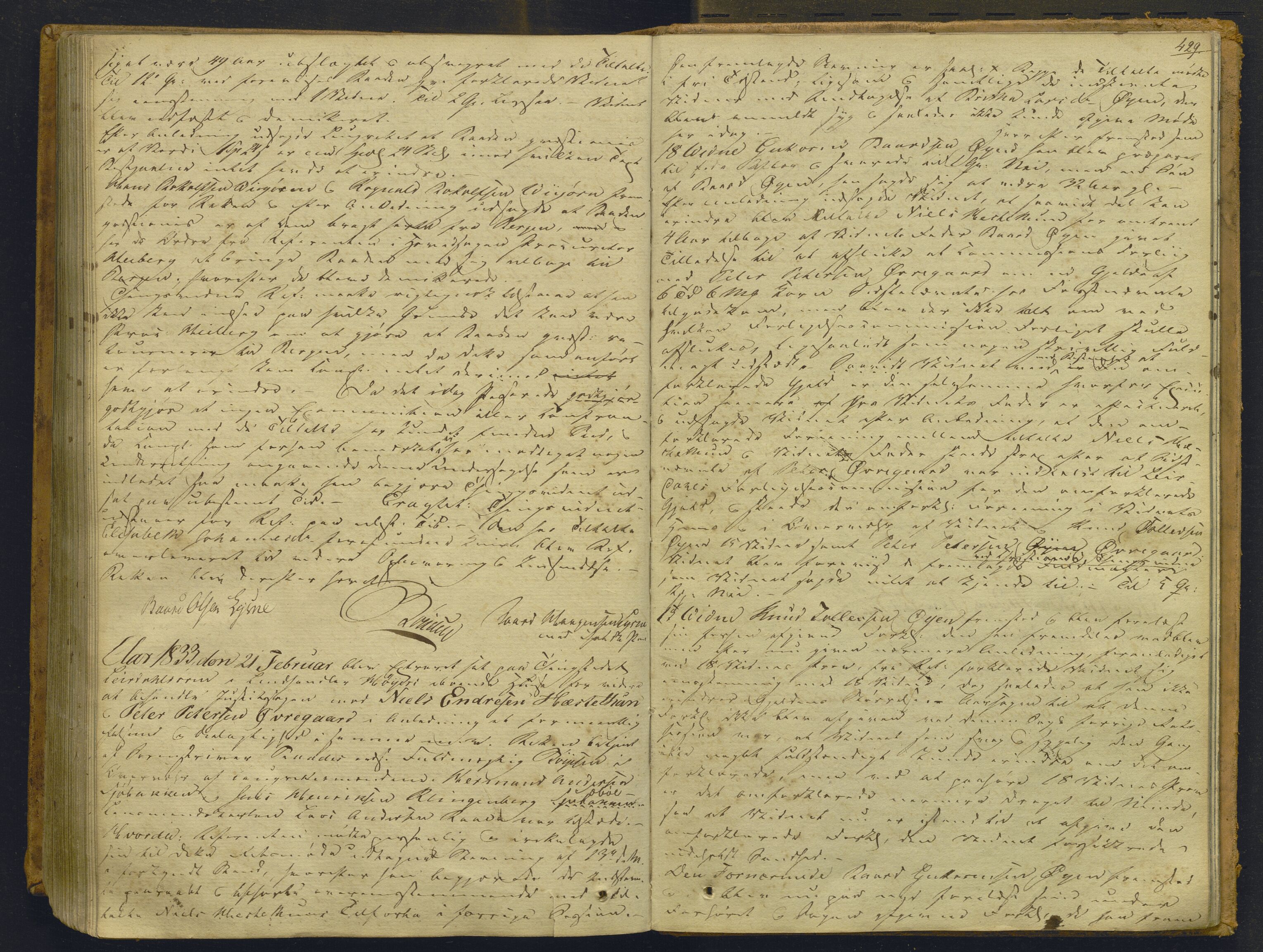 Indre Sogn tingrett, AV/SAB-A-3301/1/F/Fb/Fbc/L0003: Offentlege saker, Ba 3, 1827-1838, p. 428b-429a