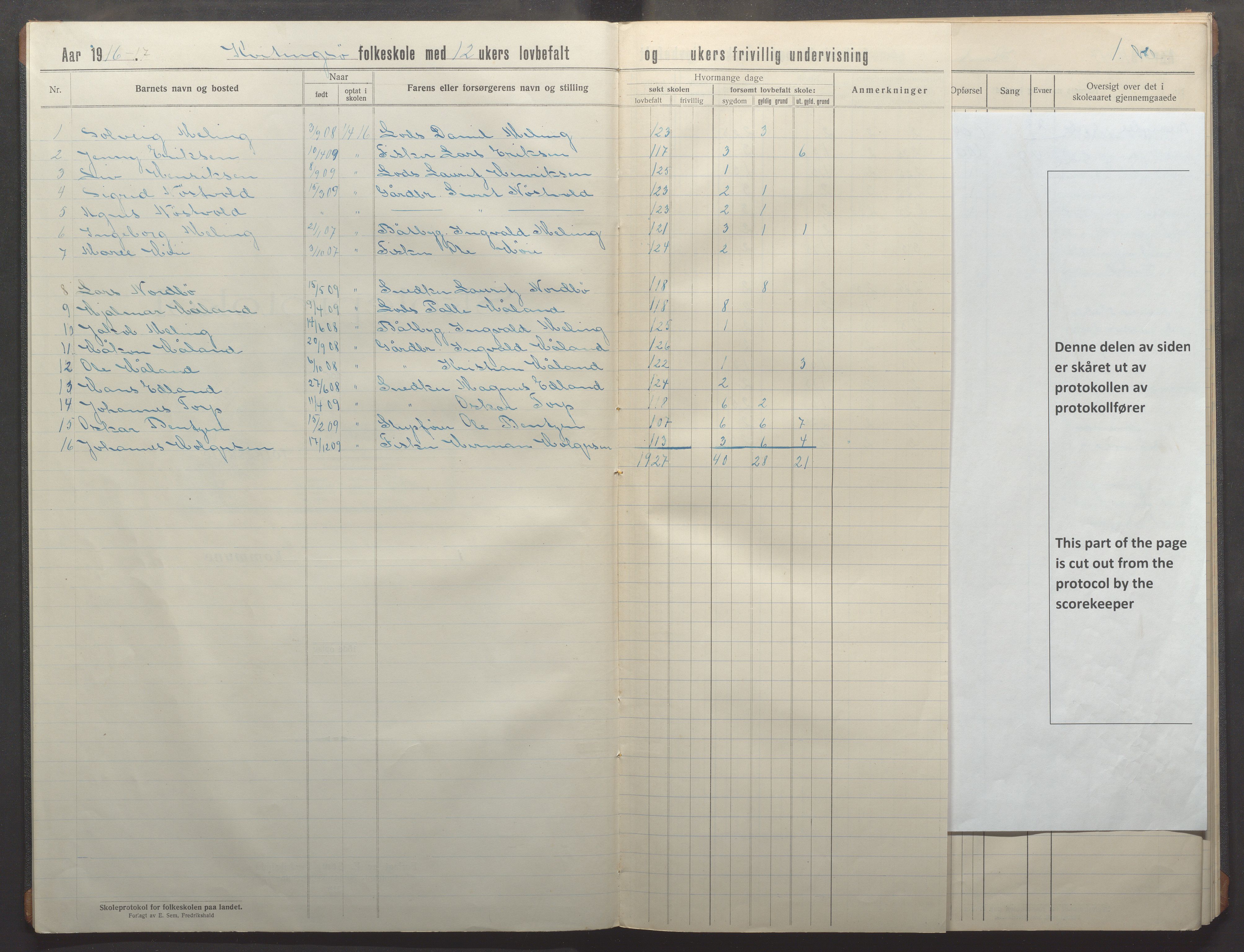 Kvitsøy kommune - Skolestyret, IKAR/K-100574/H/L0003: Skoleprotokoll, 1914-1922, p. 3