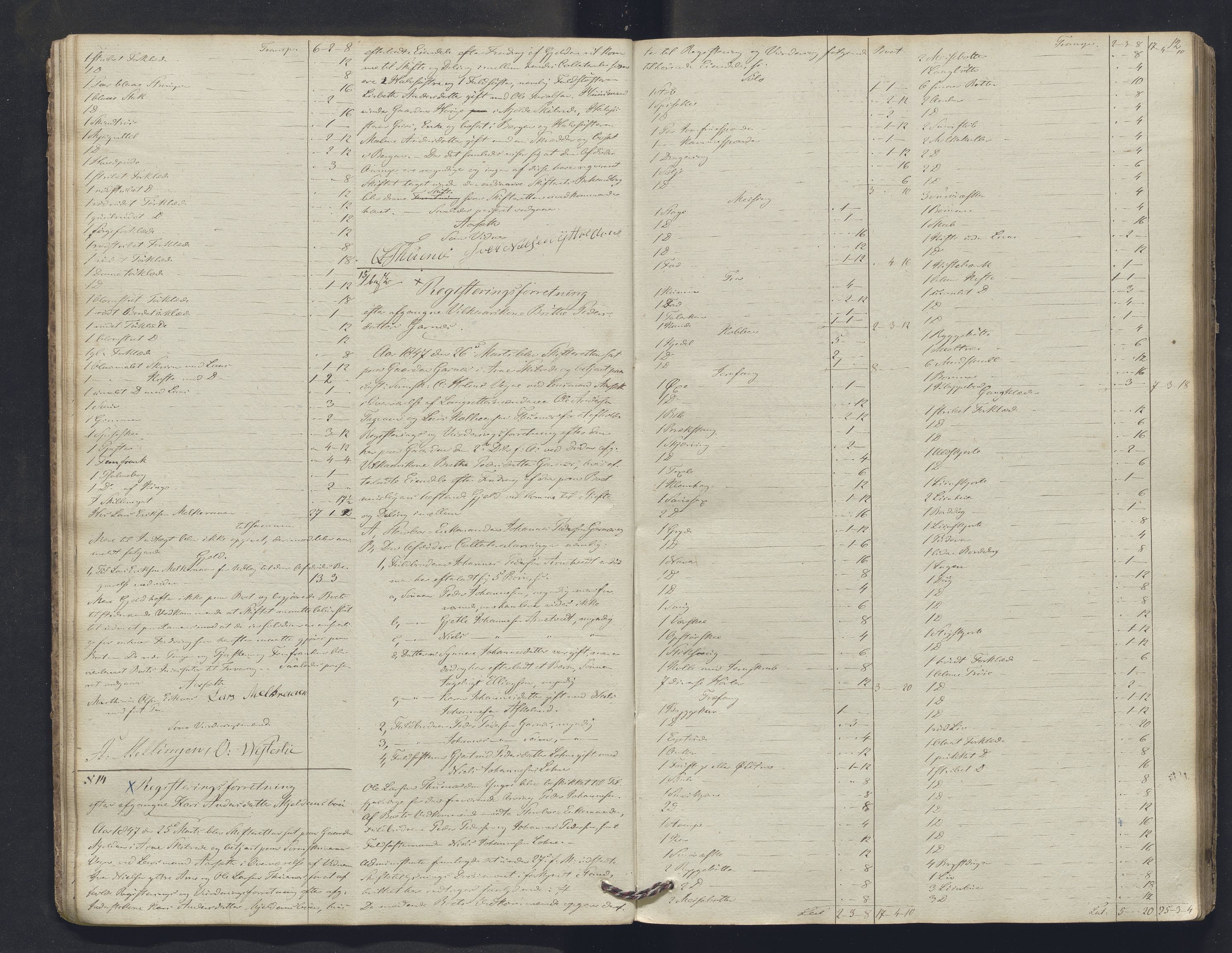 Nordhordland sorenskrivar, SAB/A-2901/1/H/Hb/L0004: Registreringsprotokollar, 1846-1852, p. 12