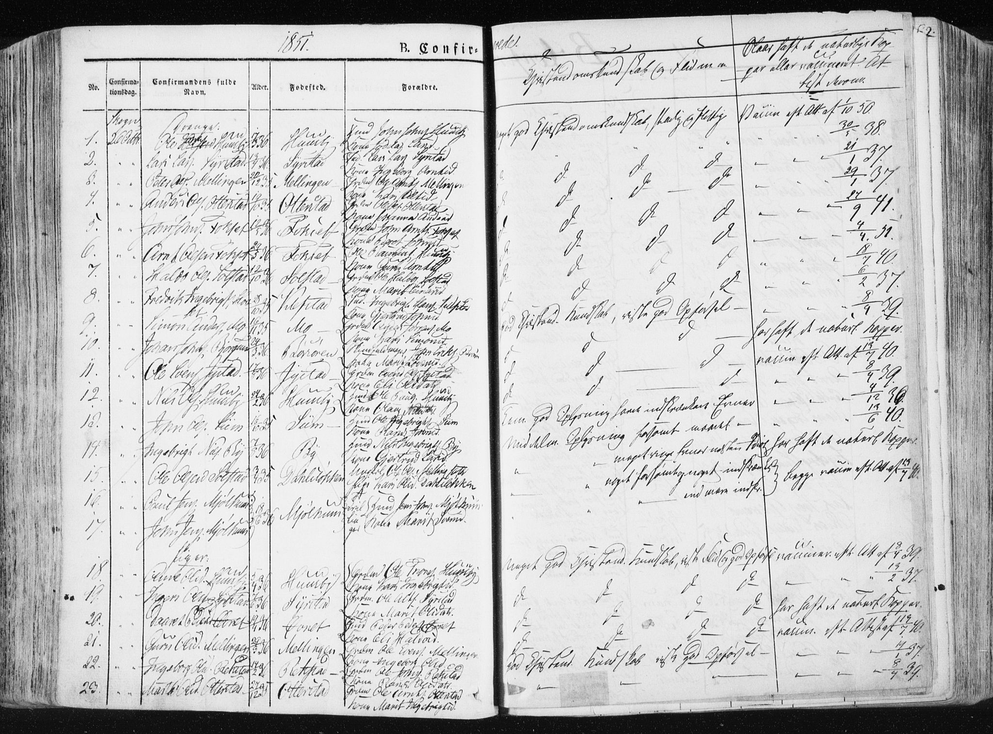 Ministerialprotokoller, klokkerbøker og fødselsregistre - Sør-Trøndelag, AV/SAT-A-1456/665/L0771: Parish register (official) no. 665A06, 1830-1856