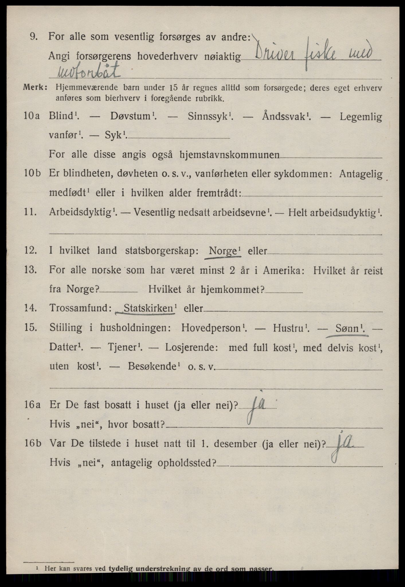 SAT, 1920 census for Sykkylven, 1920, p. 1964