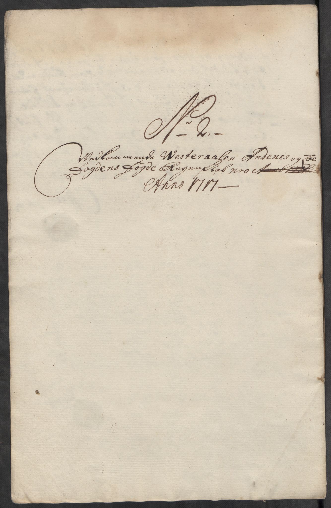 Rentekammeret inntil 1814, Reviderte regnskaper, Fogderegnskap, AV/RA-EA-4092/R67/L4683: Fogderegnskap Vesterålen, Andenes og Lofoten, 1717, p. 68