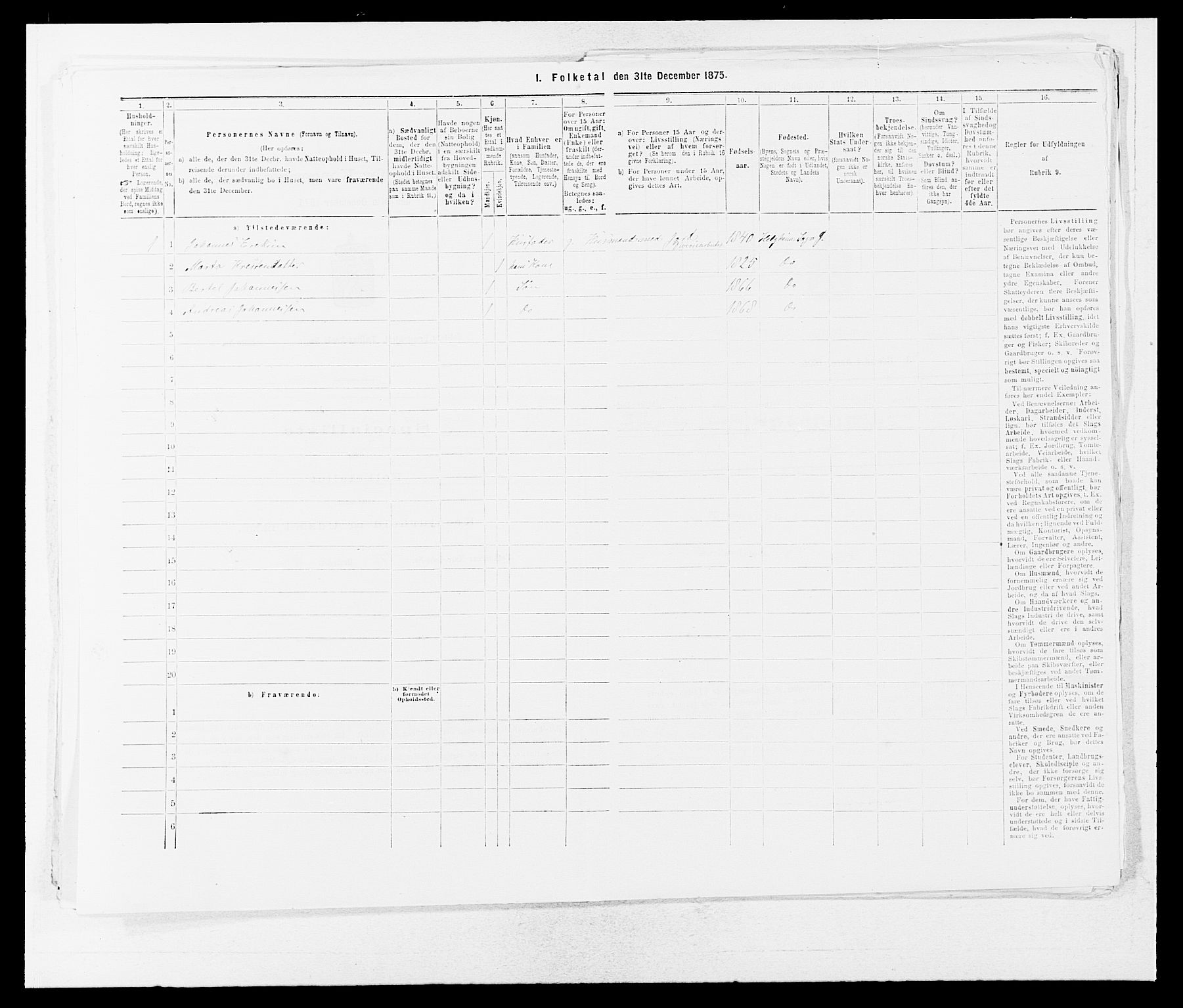 SAB, 1875 census for 1431P Jølster, 1875, p. 84