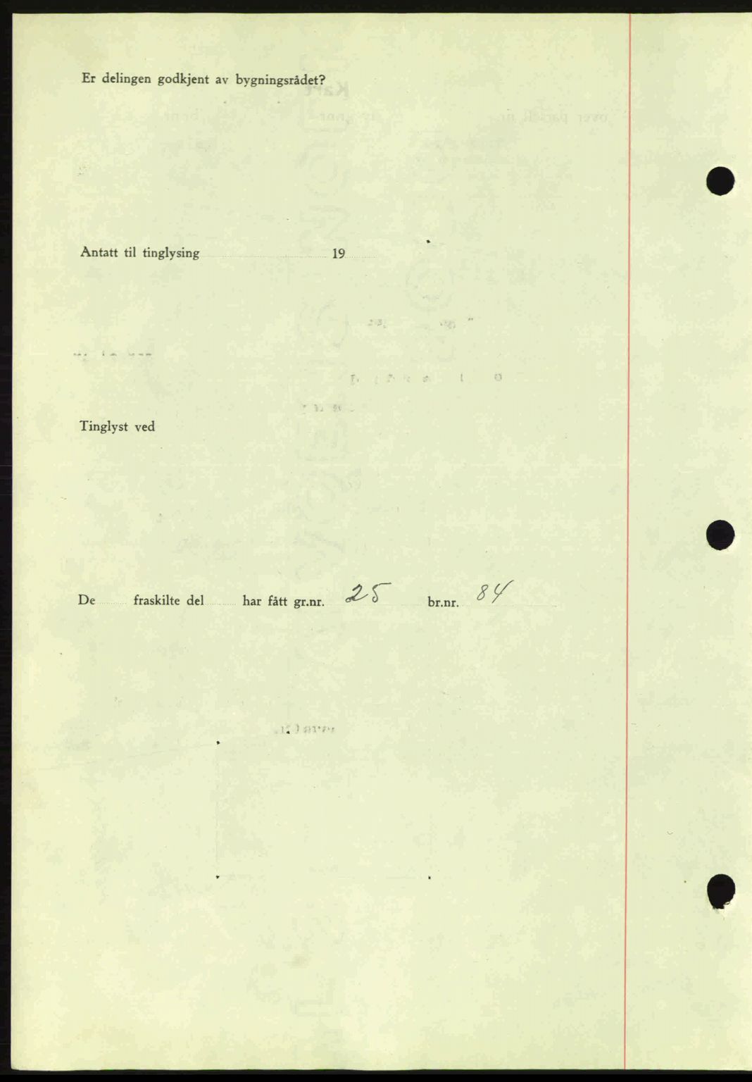 Romsdal sorenskriveri, AV/SAT-A-4149/1/2/2C: Mortgage book no. A6, 1938-1939, Diary no: : 254/1939