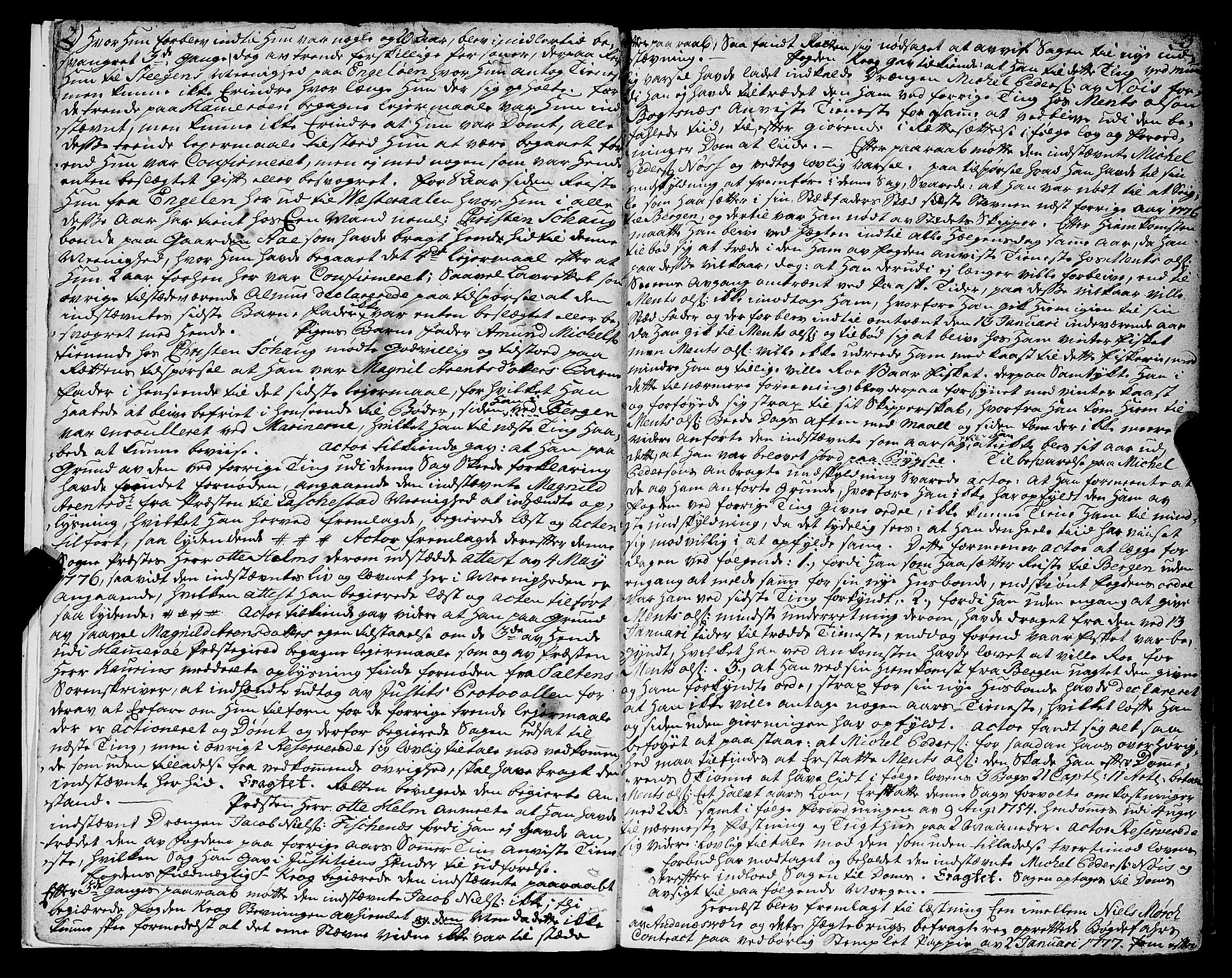 Vesterålen sorenskriveri, AV/SAT-A-4180/1/1/1A/L0008: Tingbok, 1777-1781, p. 2-3