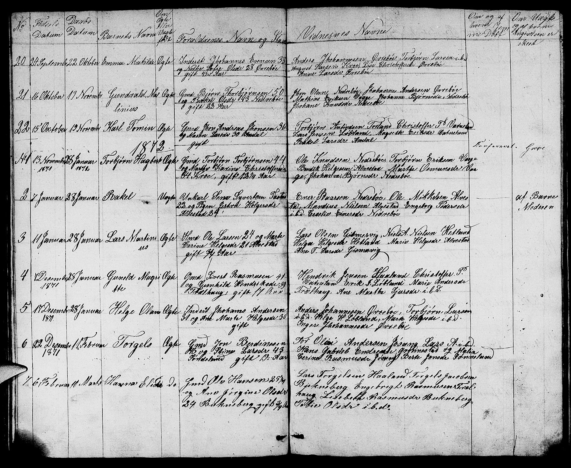 Tysvær sokneprestkontor, SAST/A -101864/H/Ha/Hab/L0001: Parish register (copy) no. B 1, 1851-1887, p. 56