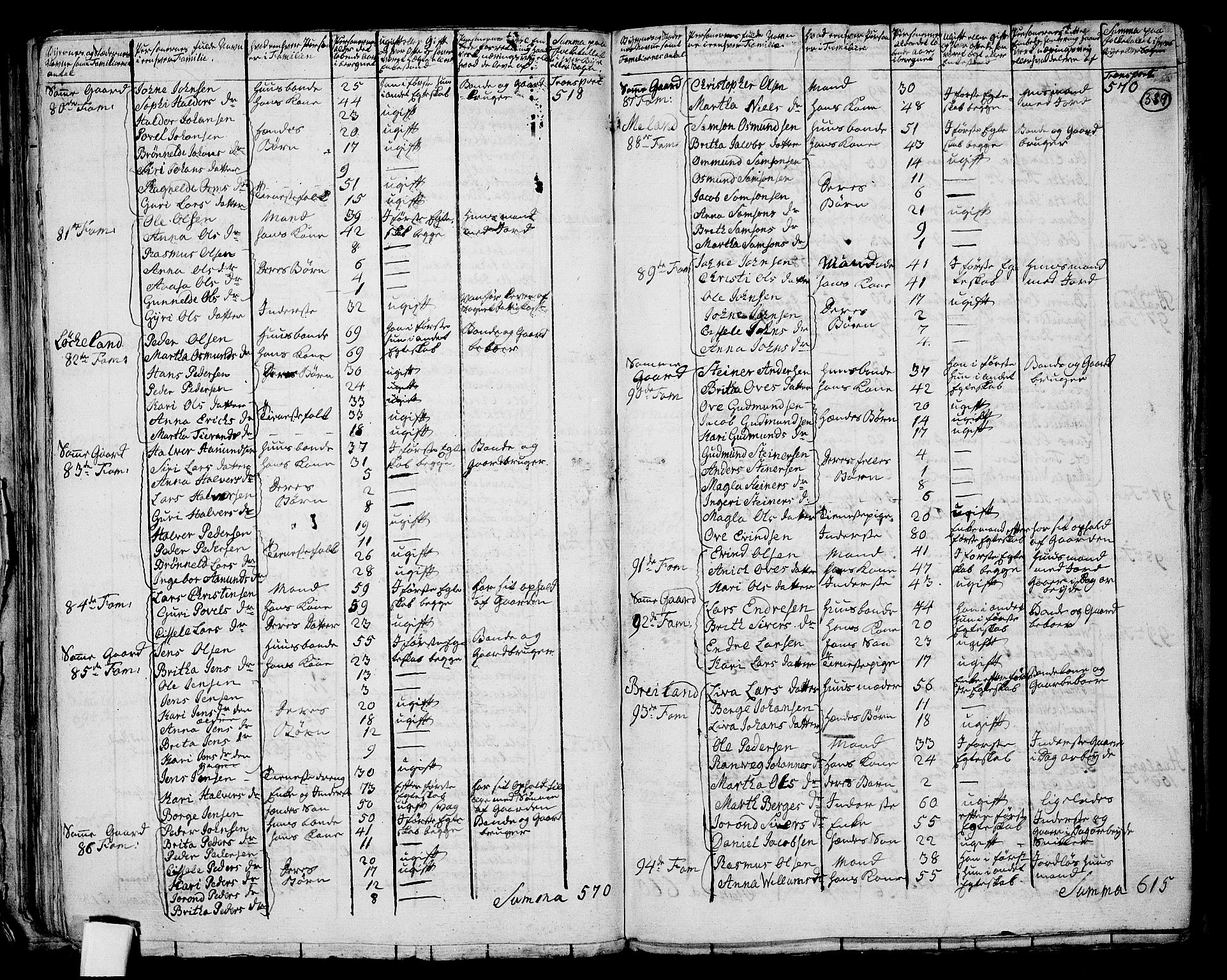 RA, 1801 census for 1133P Hjelmeland, 1801, p. 338b-339a