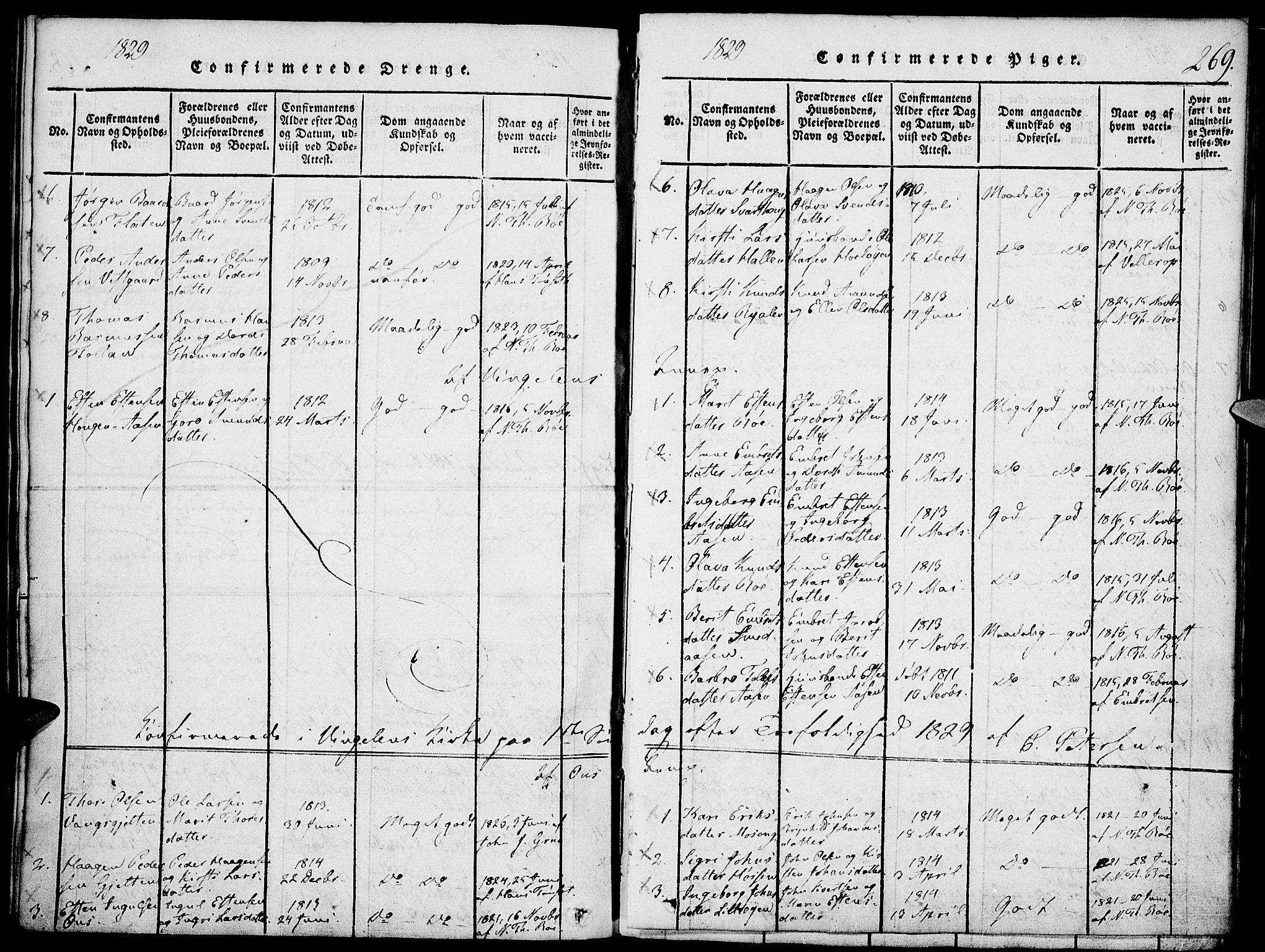 Tolga prestekontor, SAH/PREST-062/K/L0004: Parish register (official) no. 4, 1815-1836, p. 269