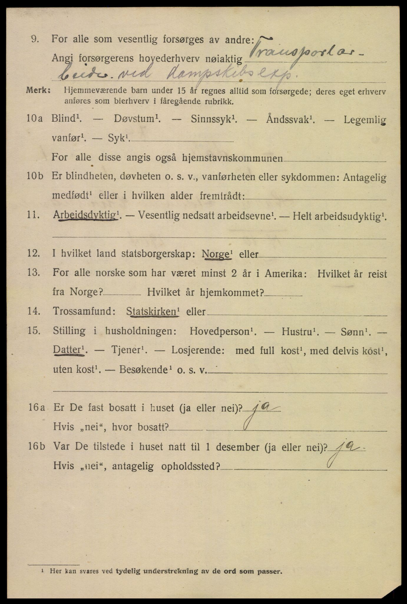 SAK, 1920 census for Mandal, 1920, p. 4110