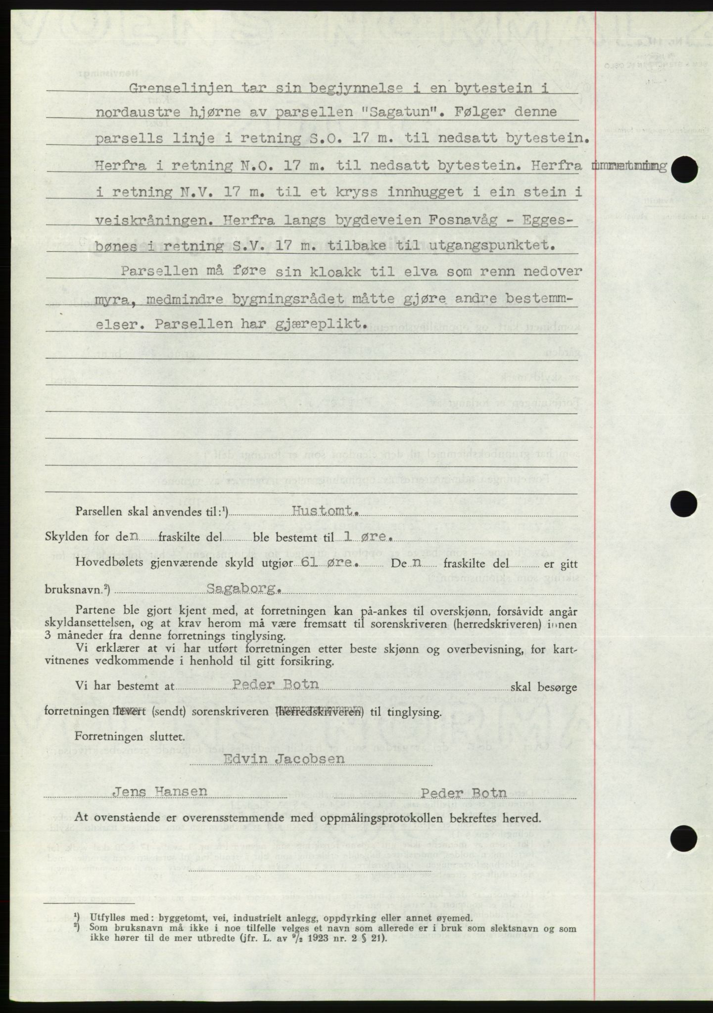 Søre Sunnmøre sorenskriveri, SAT/A-4122/1/2/2C/L0076: Mortgage book no. 2A, 1943-1944, Diary no: : 586/1944