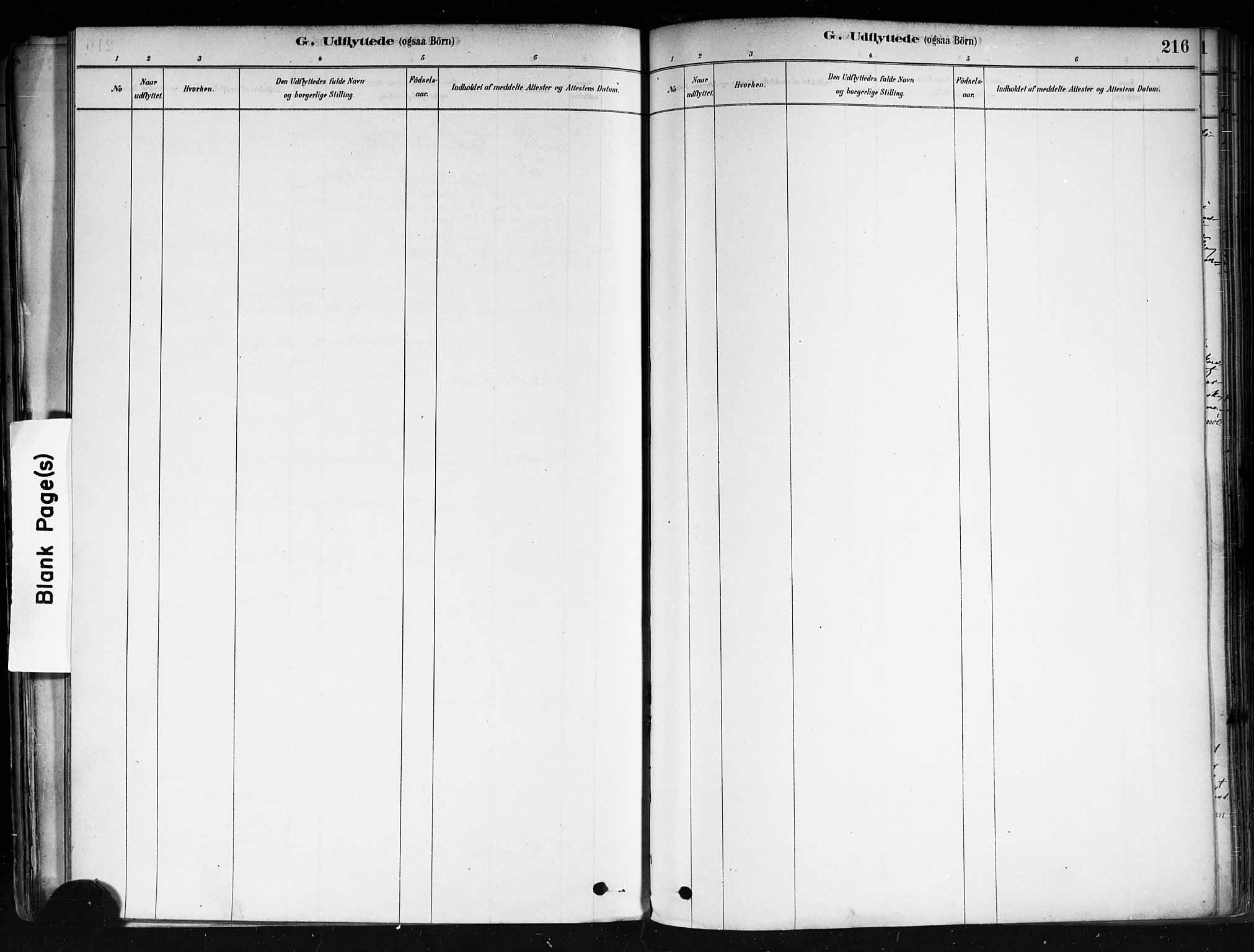 Strømsø kirkebøker, AV/SAKO-A-246/F/Fa/L0022: Parish register (official) no. I 22, 1879-1899, p. 216