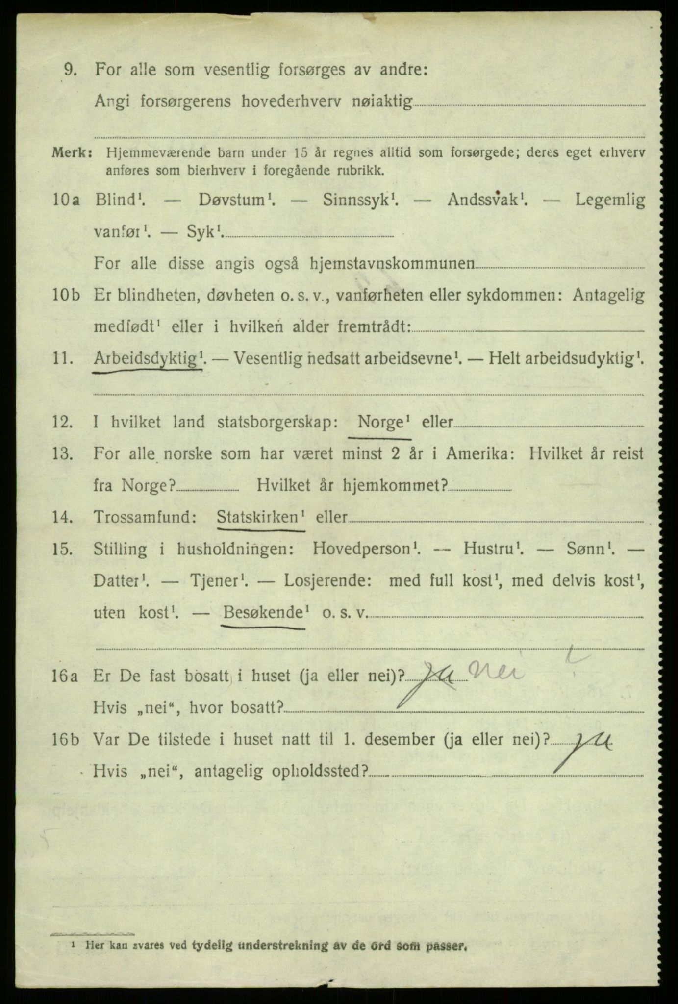 SAB, 1920 census for Alversund, 1920, p. 6233