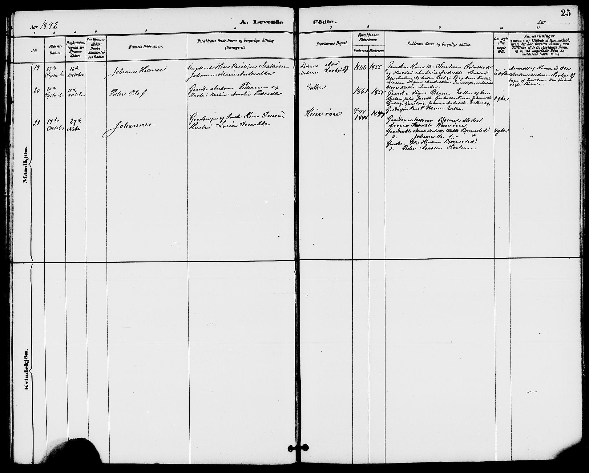 Rakkestad prestekontor Kirkebøker, AV/SAO-A-2008/G/Gb/L0001: Parish register (copy) no. II 1, 1887-1909, p. 25