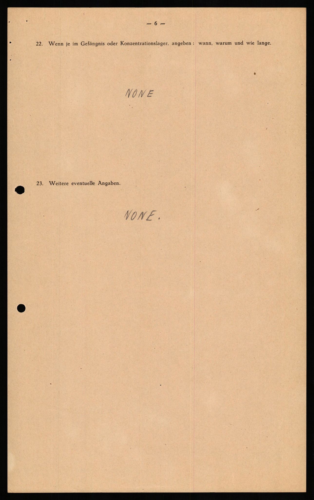 Forsvaret, Forsvarets overkommando II, AV/RA-RAFA-3915/D/Db/L0021: CI Questionaires. Tyske okkupasjonsstyrker i Norge. Tyskere., 1945-1946, p. 392