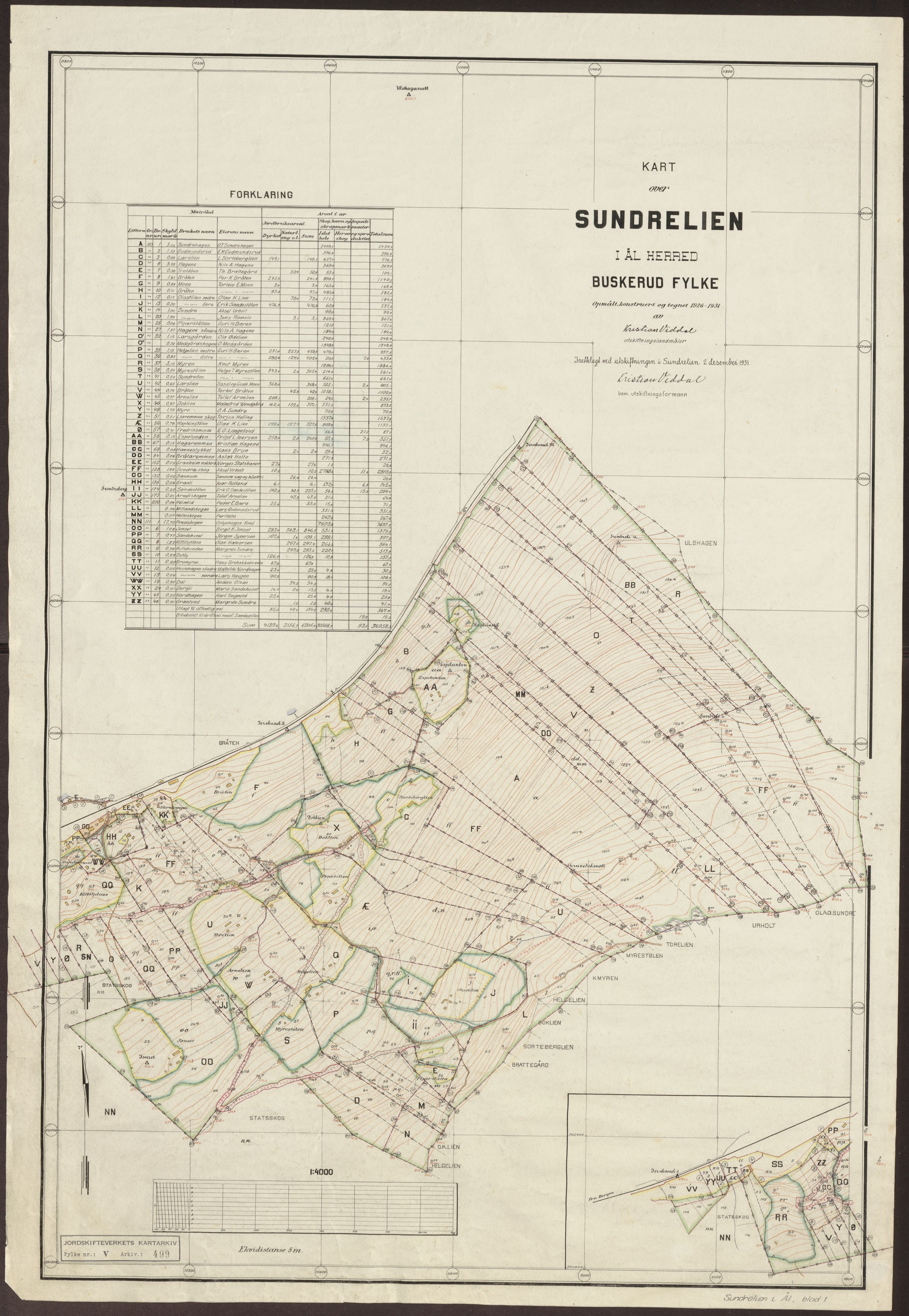 Jordskifteverkets kartarkiv, RA/S-3929/T, 1859-1988, p. 700