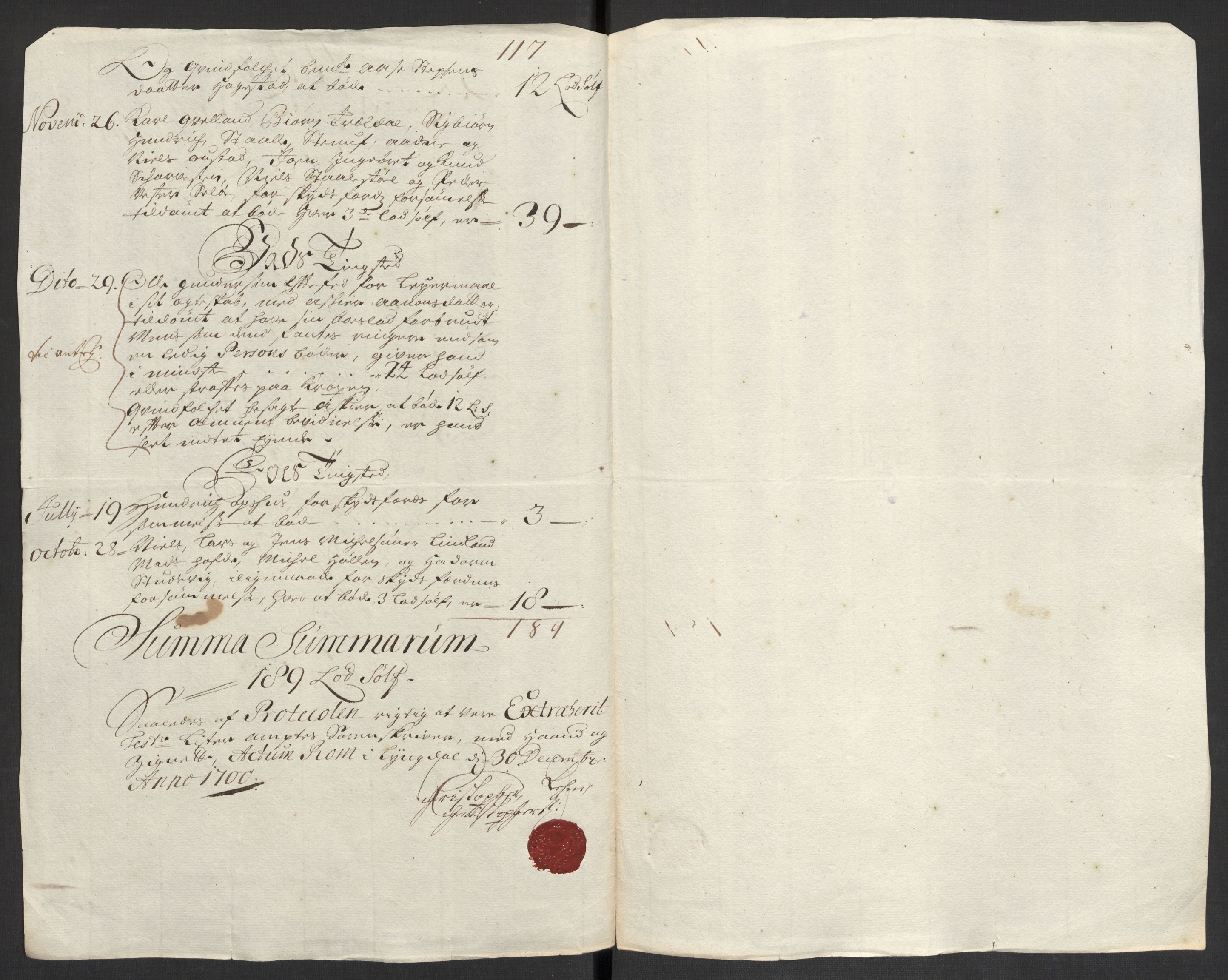 Rentekammeret inntil 1814, Reviderte regnskaper, Fogderegnskap, AV/RA-EA-4092/R43/L2548: Fogderegnskap Lista og Mandal, 1700, p. 51