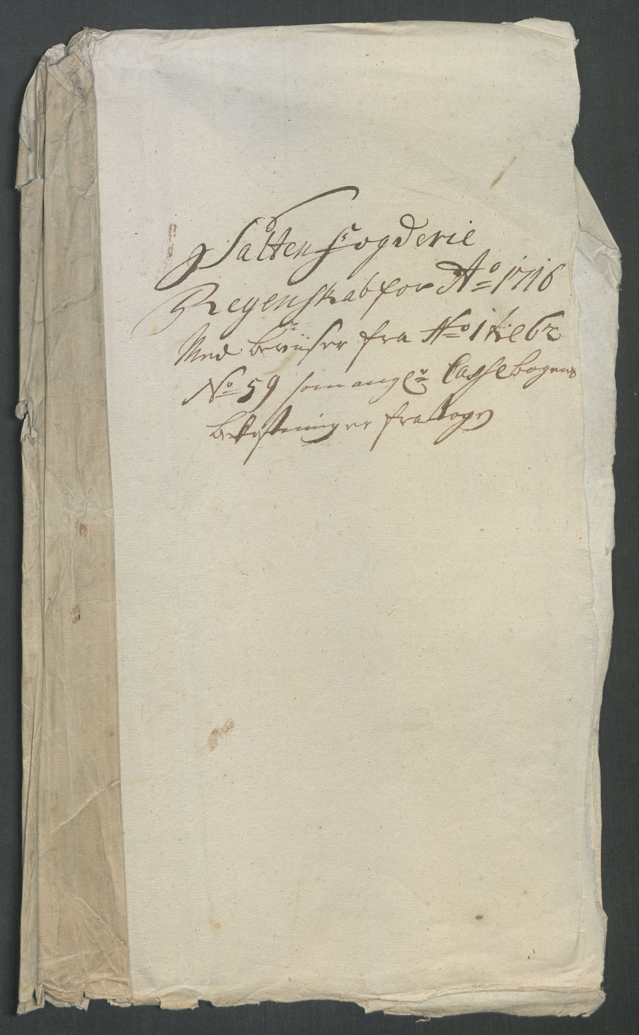 Rentekammeret inntil 1814, Reviderte regnskaper, Fogderegnskap, RA/EA-4092/R66/L4586: Fogderegnskap Salten, 1716, p. 3