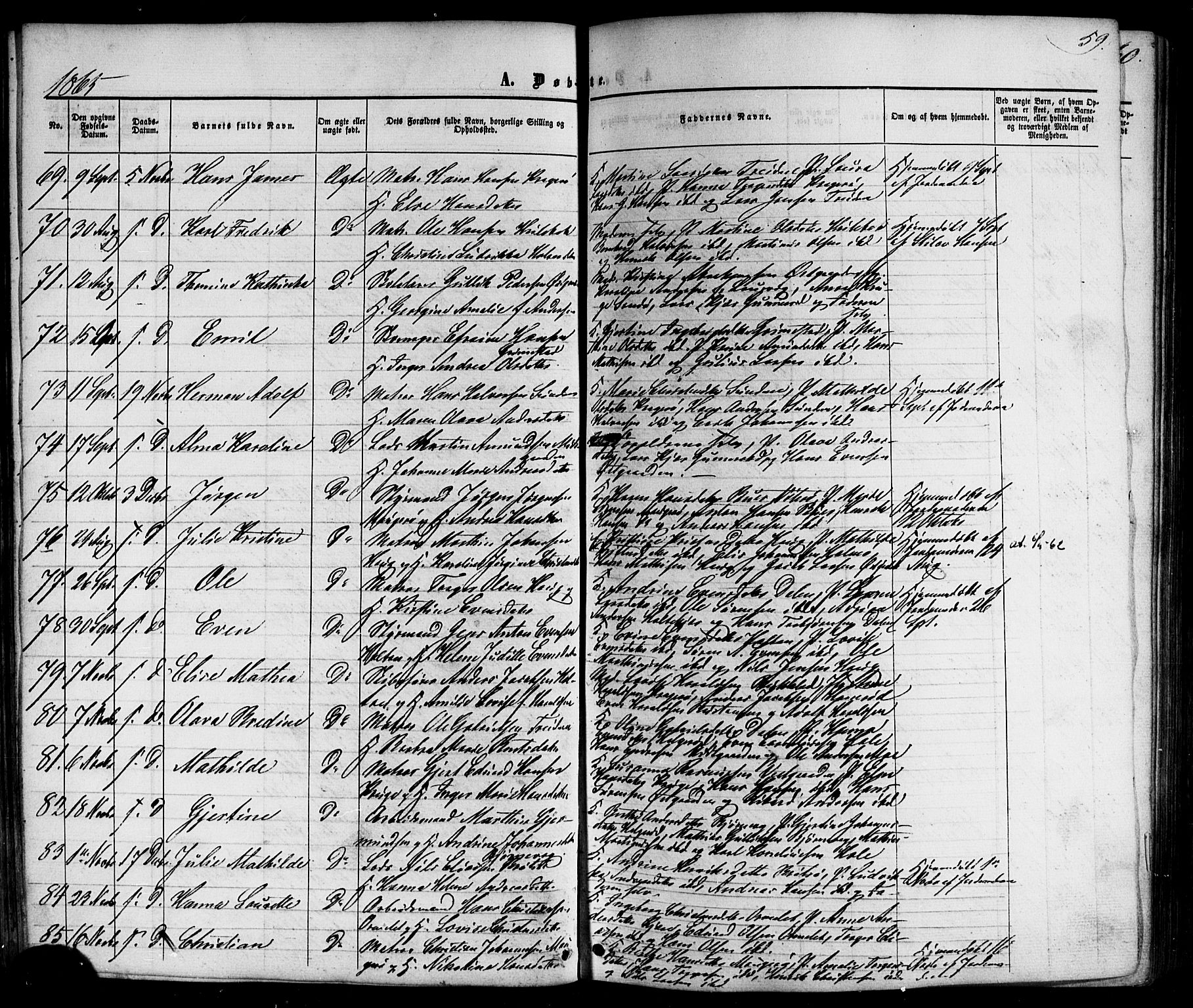 Nøtterøy kirkebøker, SAKO/A-354/G/Gb/L0001: Parish register (copy) no. II 1, 1856-1874, p. 59