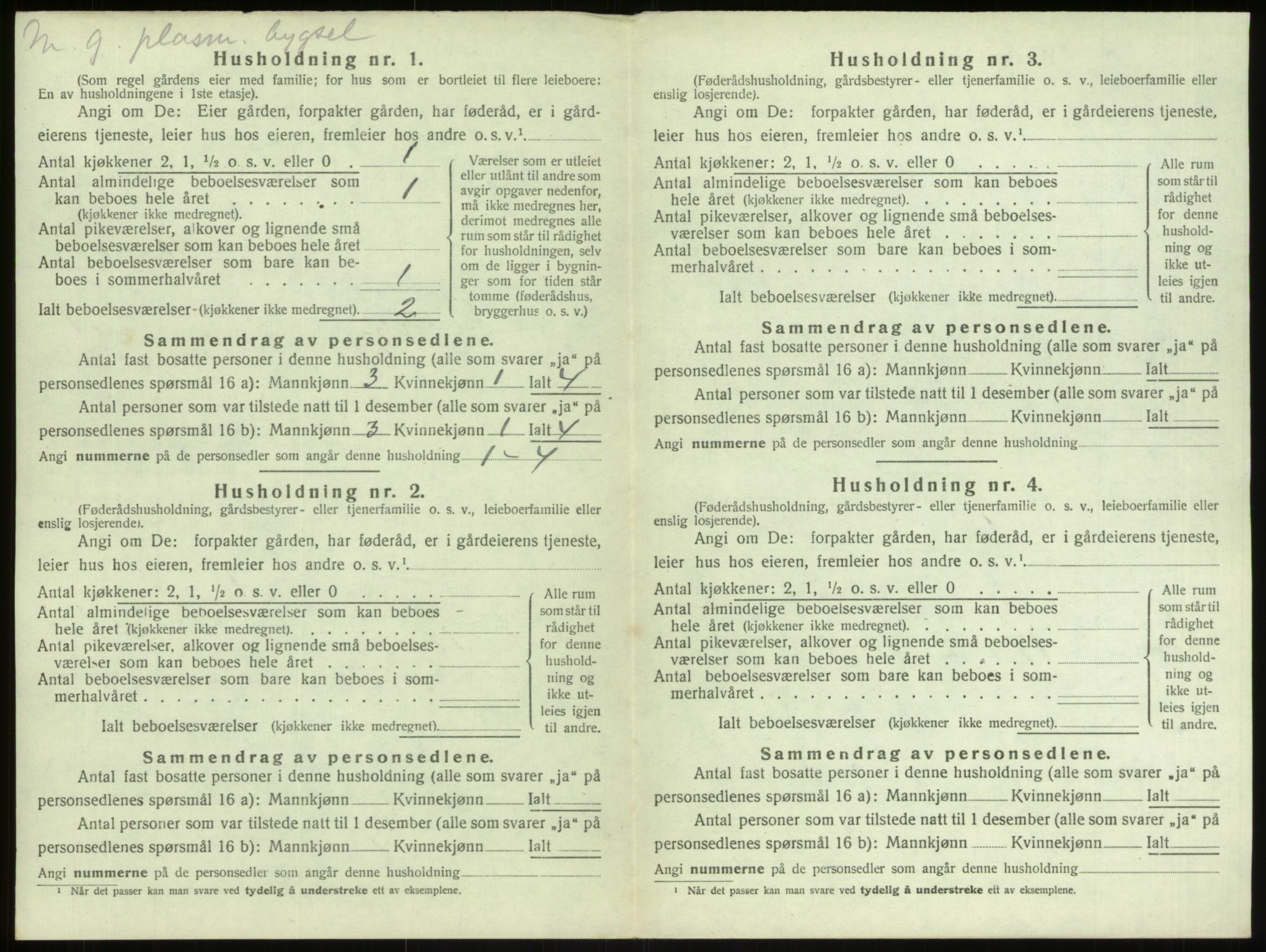 SAB, 1920 census for Manger, 1920, p. 1363