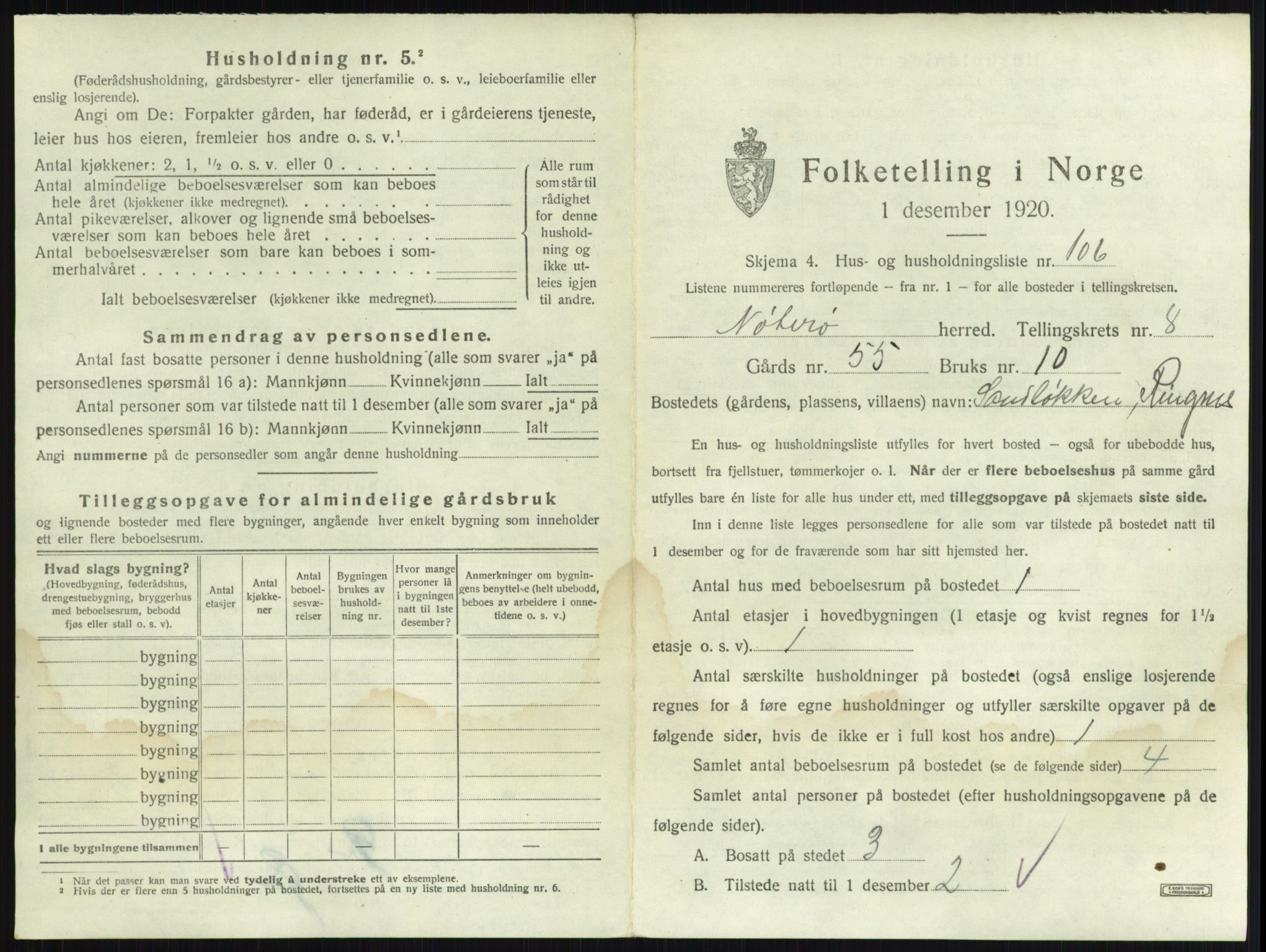 SAKO, 1920 census for Nøtterøy, 1920, p. 1713