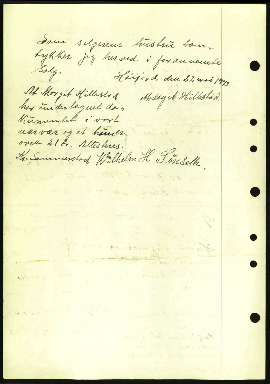 Jarlsberg sorenskriveri, SAKO/A-131/G/Ga/Gaa/L0013: Mortgage book no. A-13, 1942-1943, Diary no: : 1029/1943