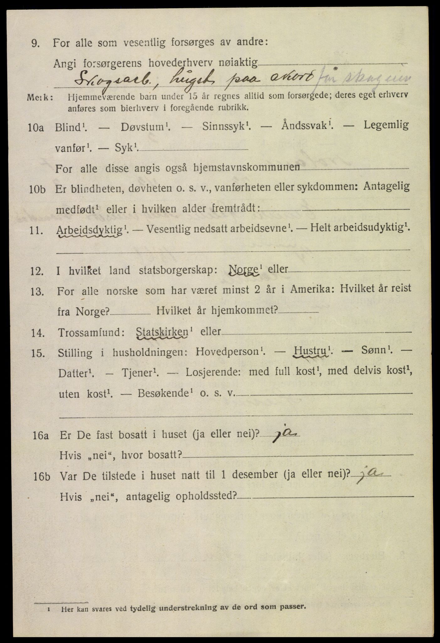 SAK, 1920 census for Froland, 1920, p. 4570