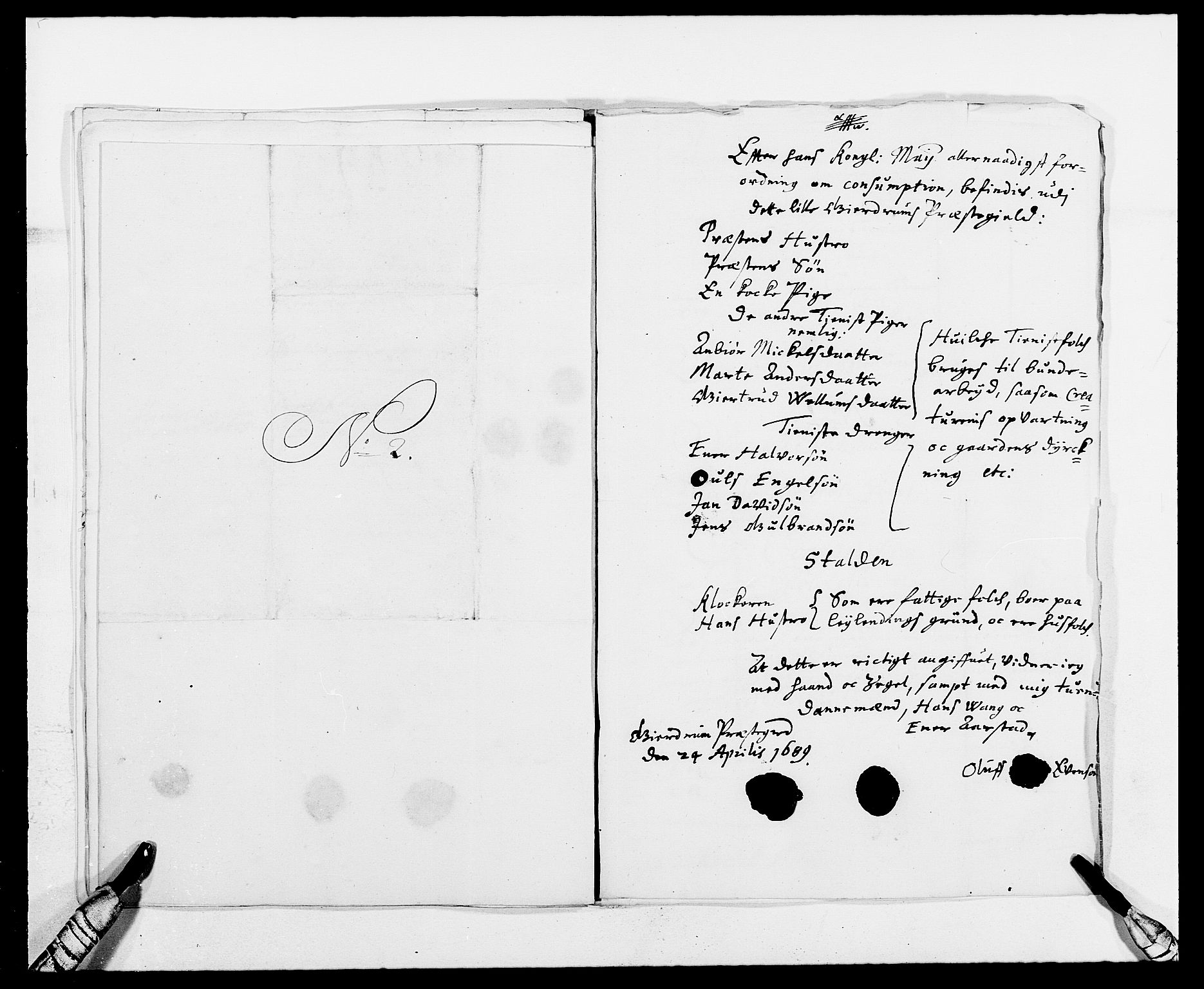 Rentekammeret inntil 1814, Reviderte regnskaper, Fogderegnskap, AV/RA-EA-4092/R12/L0701: Fogderegnskap Øvre Romerike, 1689, p. 201