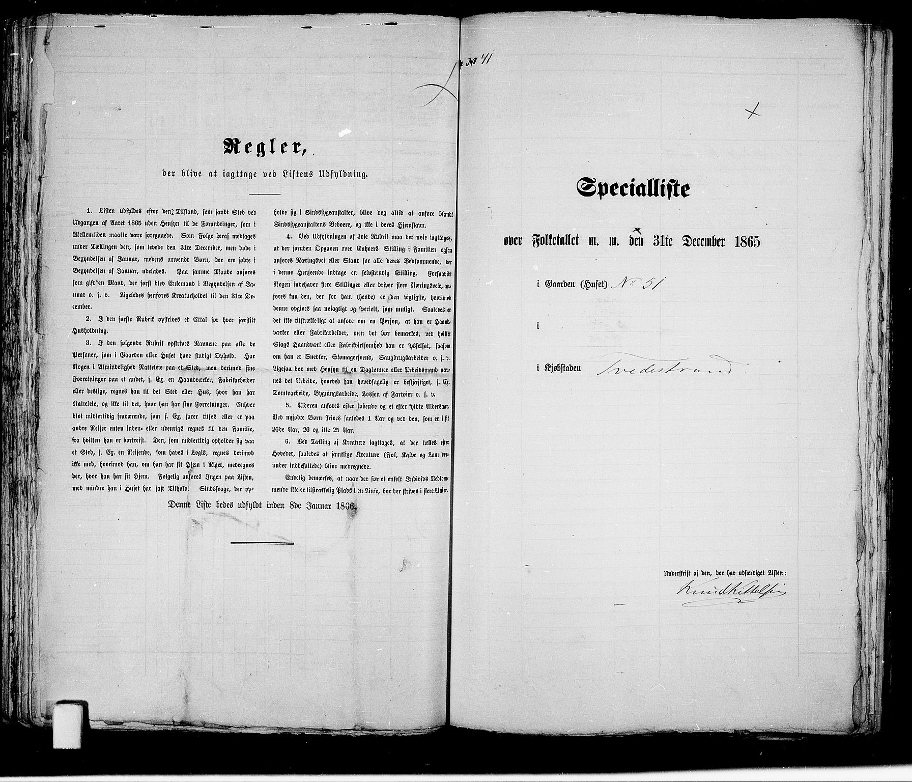 RA, 1865 census for Holt/Tvedestrand, 1865, p. 87