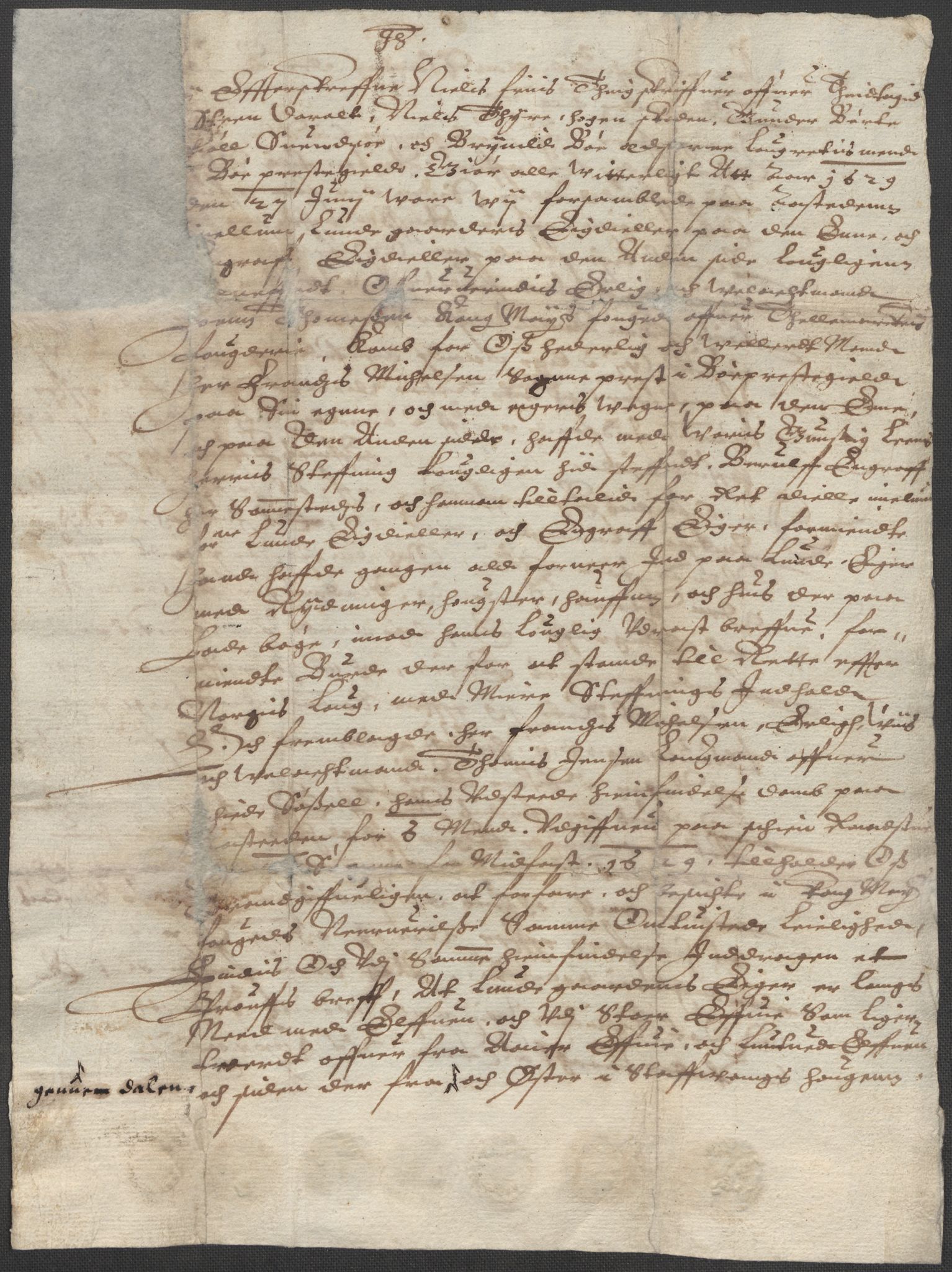 Riksarkivets diplomsamling, RA/EA-5965/F15/L0027: Prestearkiv - Telemark, 1587-1738, p. 40