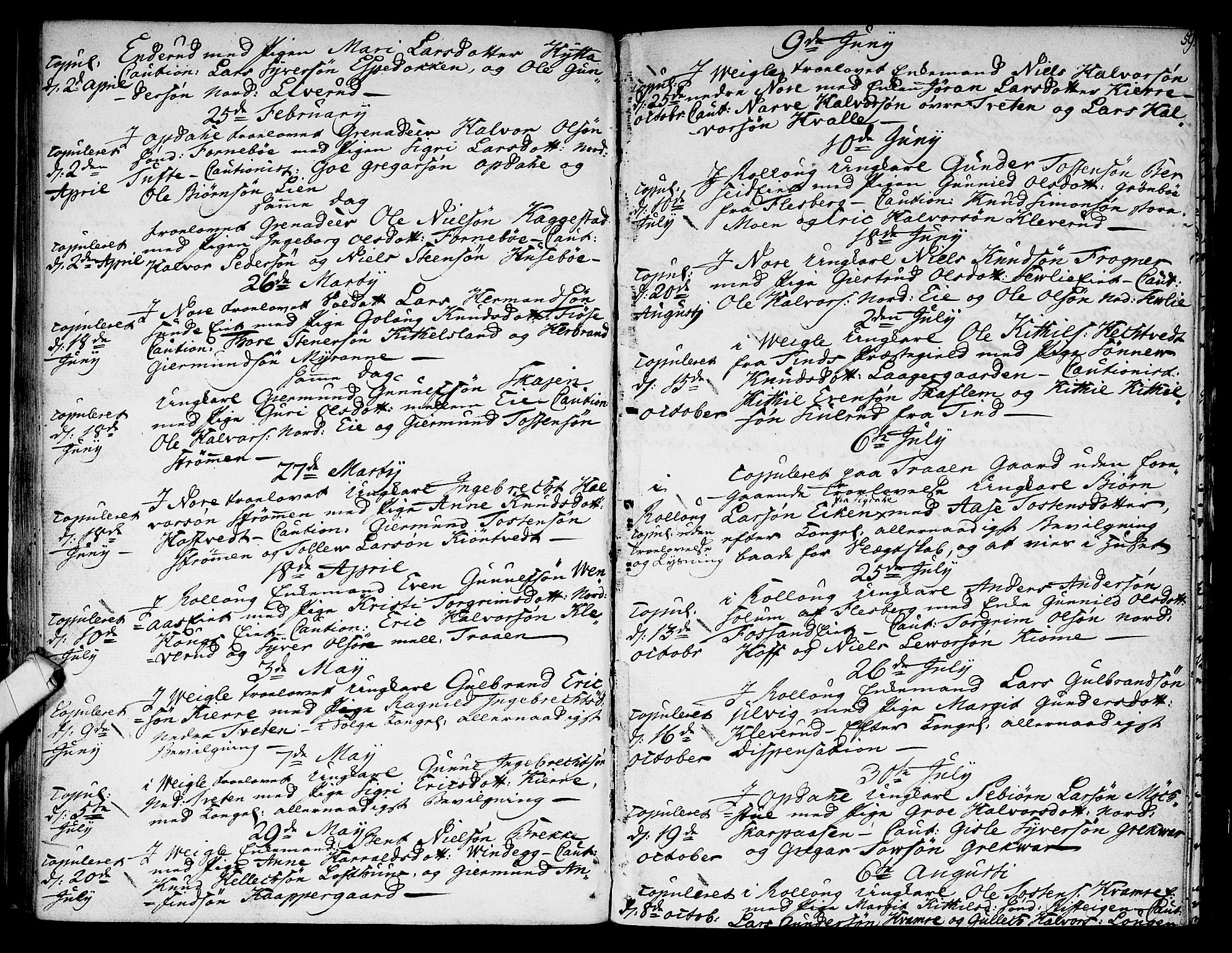 Rollag kirkebøker, AV/SAKO-A-240/F/Fa/L0004: Parish register (official) no. I 4, 1778-1792, p. 59