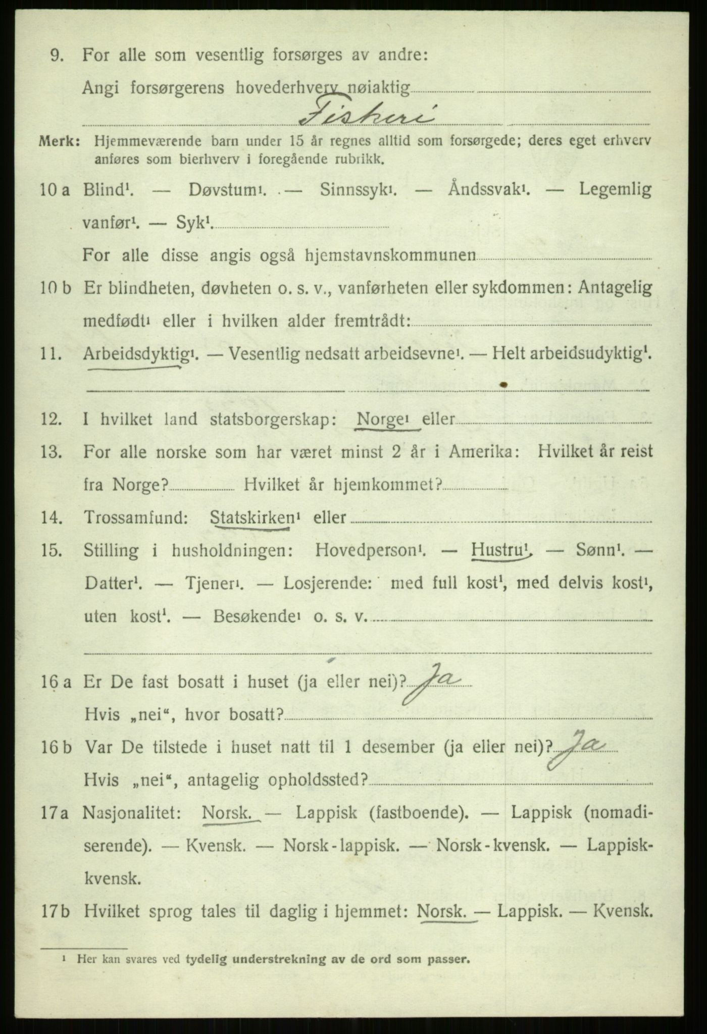 SATØ, 1920 census for Ibestad, 1920, p. 12920