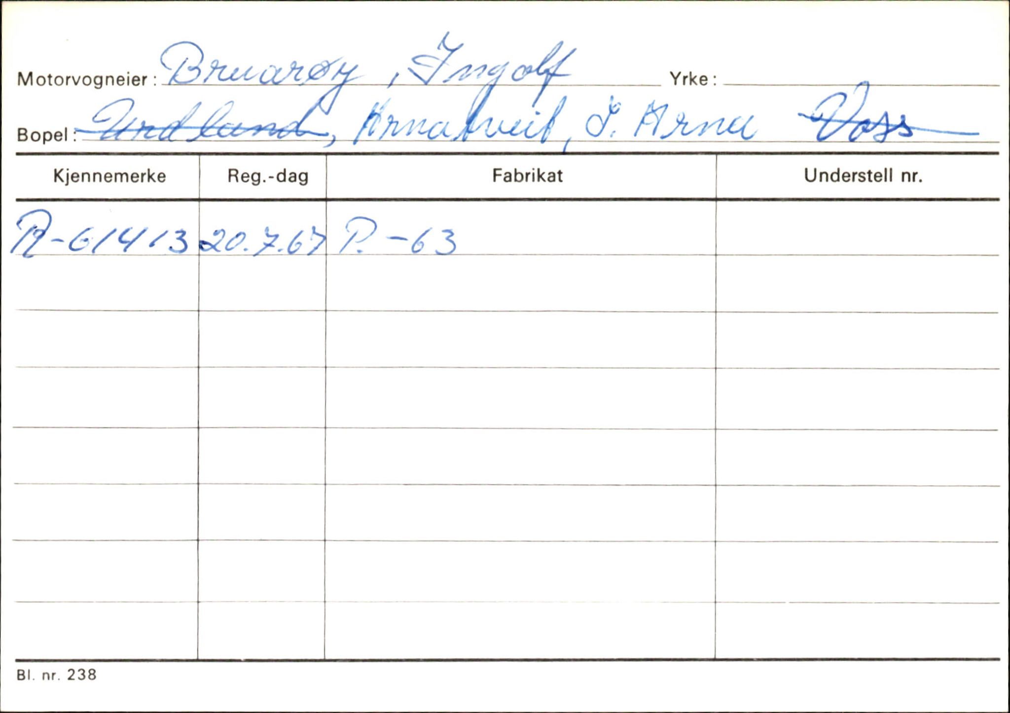 Statens vegvesen, Hordaland vegkontor, AV/SAB-A-5201/2/Ha/L0007: R-eierkort B, 1920-1971, p. 20