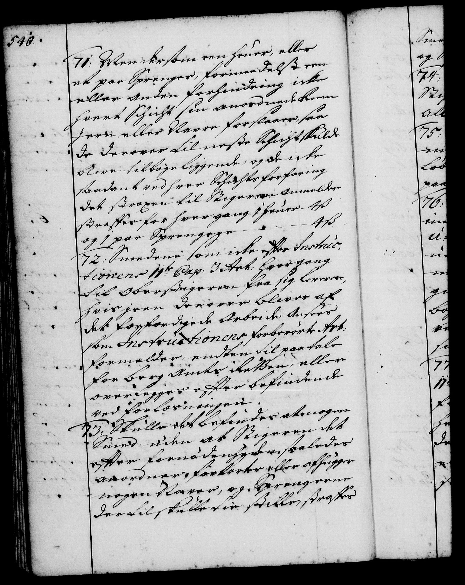 Rentekammeret, Kammerkanselliet, AV/RA-EA-3111/G/Gg/Ggi/L0001: Norsk instruksjonsprotokoll med register (merket RK 53.34), 1720-1729, p. 540