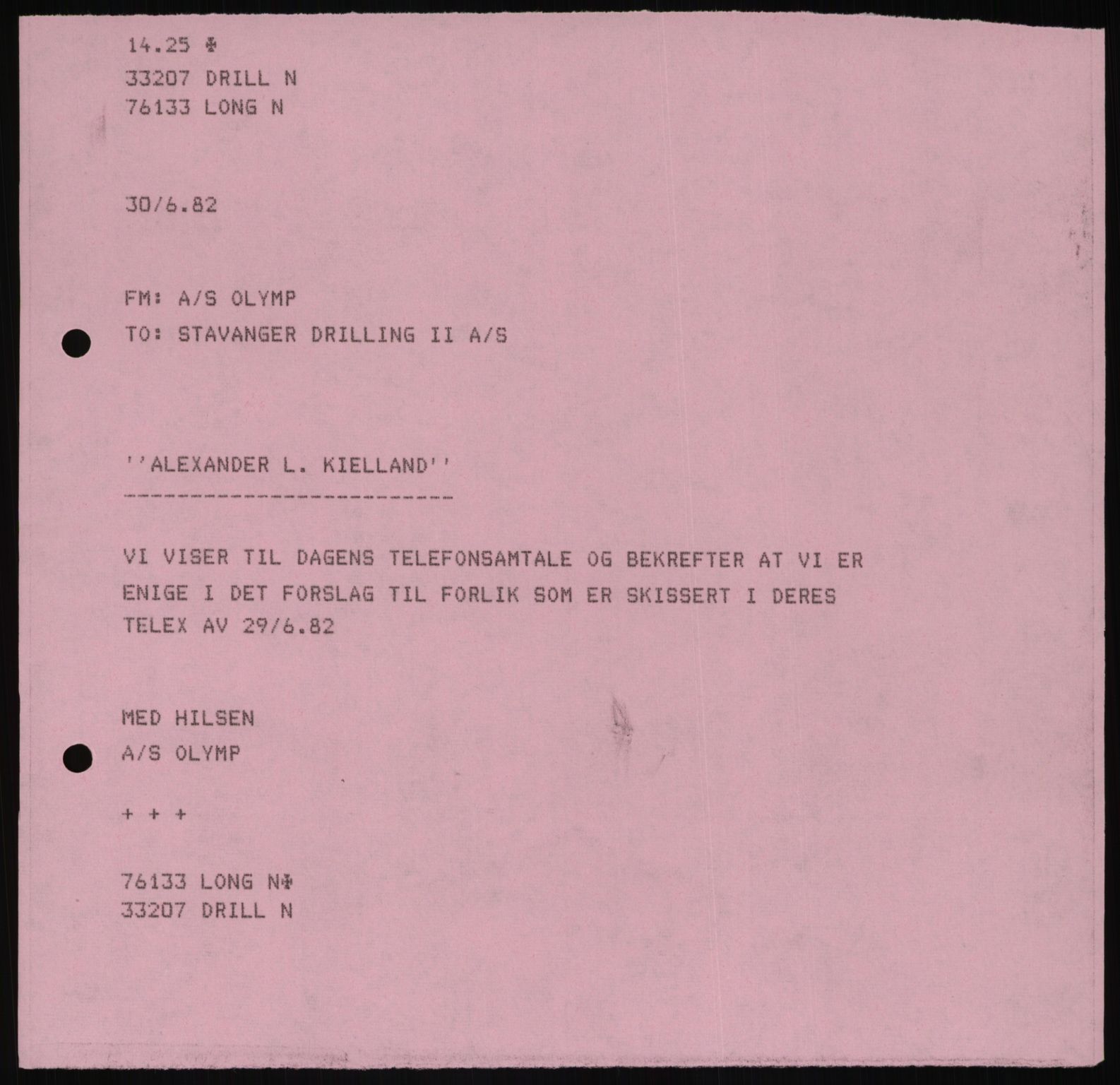 Pa 1503 - Stavanger Drilling AS, AV/SAST-A-101906/D/L0006: Korrespondanse og saksdokumenter, 1974-1984, p. 270