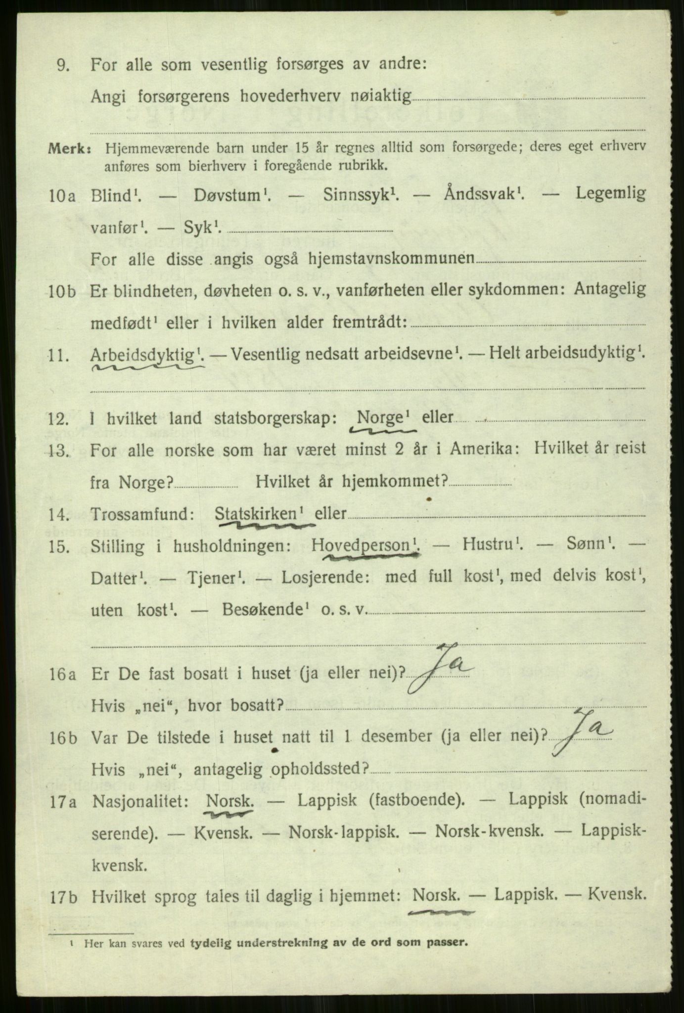 SATØ, 1920 census for Skjervøy, 1920, p. 6600