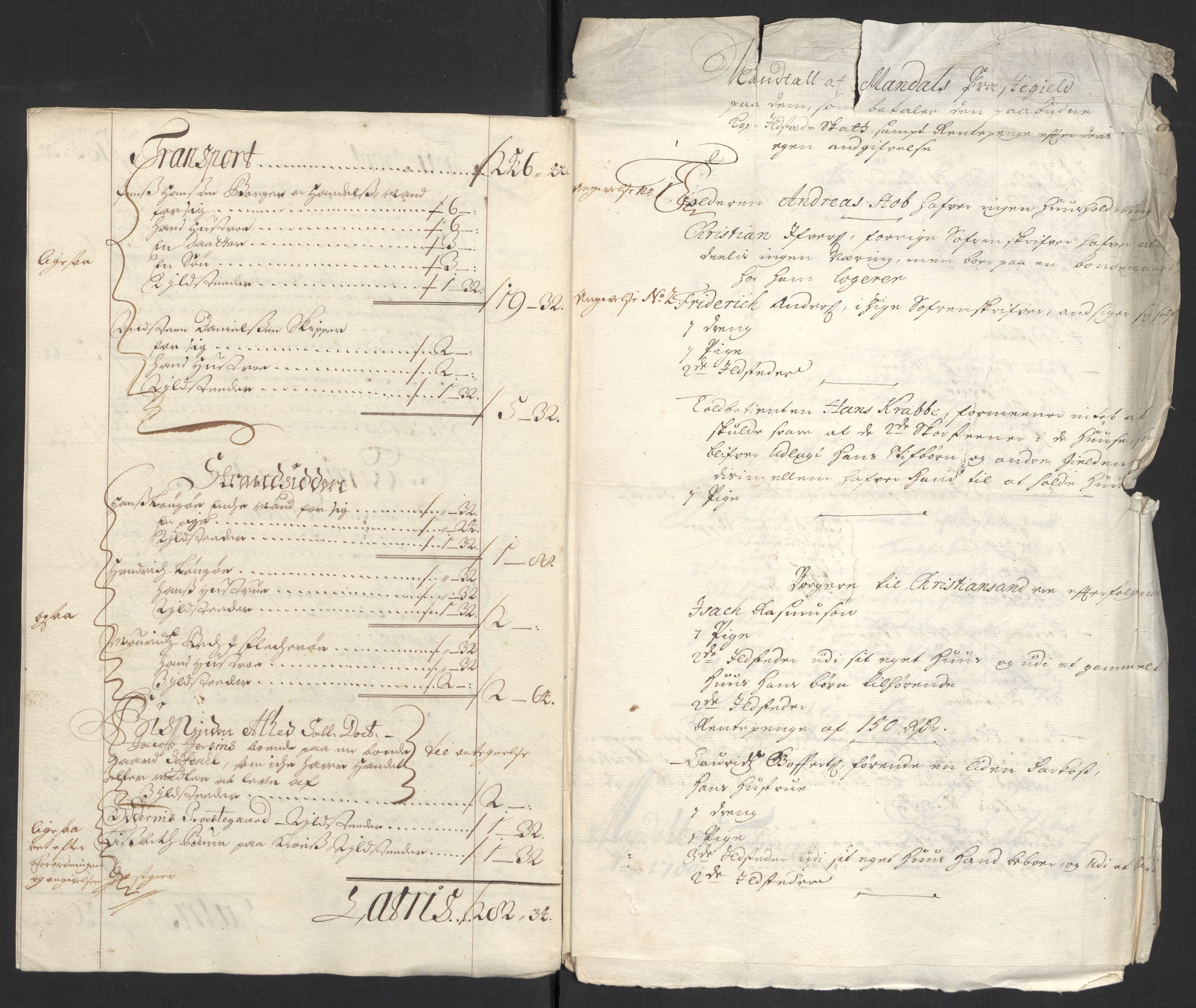 Rentekammeret inntil 1814, Reviderte regnskaper, Fogderegnskap, RA/EA-4092/R43/L2548: Fogderegnskap Lista og Mandal, 1700, p. 137